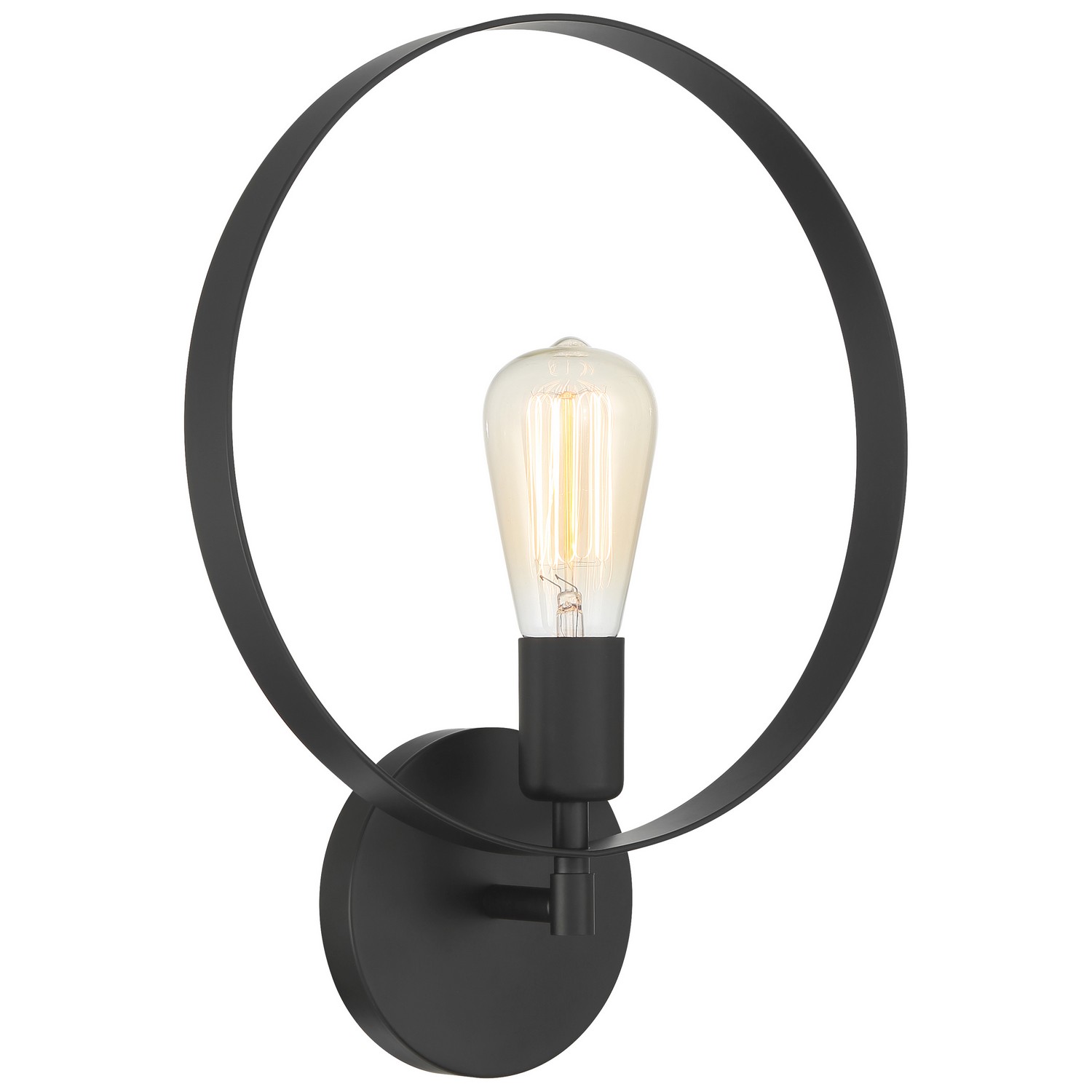 Access 62239-MBL Hoop 1 Light 12 inch Matte Black Wall Sconce Wall Light