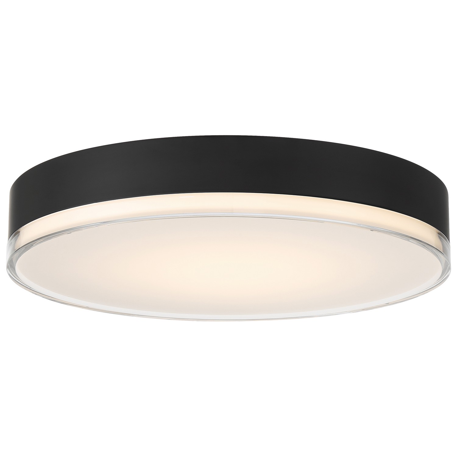 Access 49940LEDDCS-MBL/ACR Mona 15.75 inch Matte black Flush Mount Ceiling Light