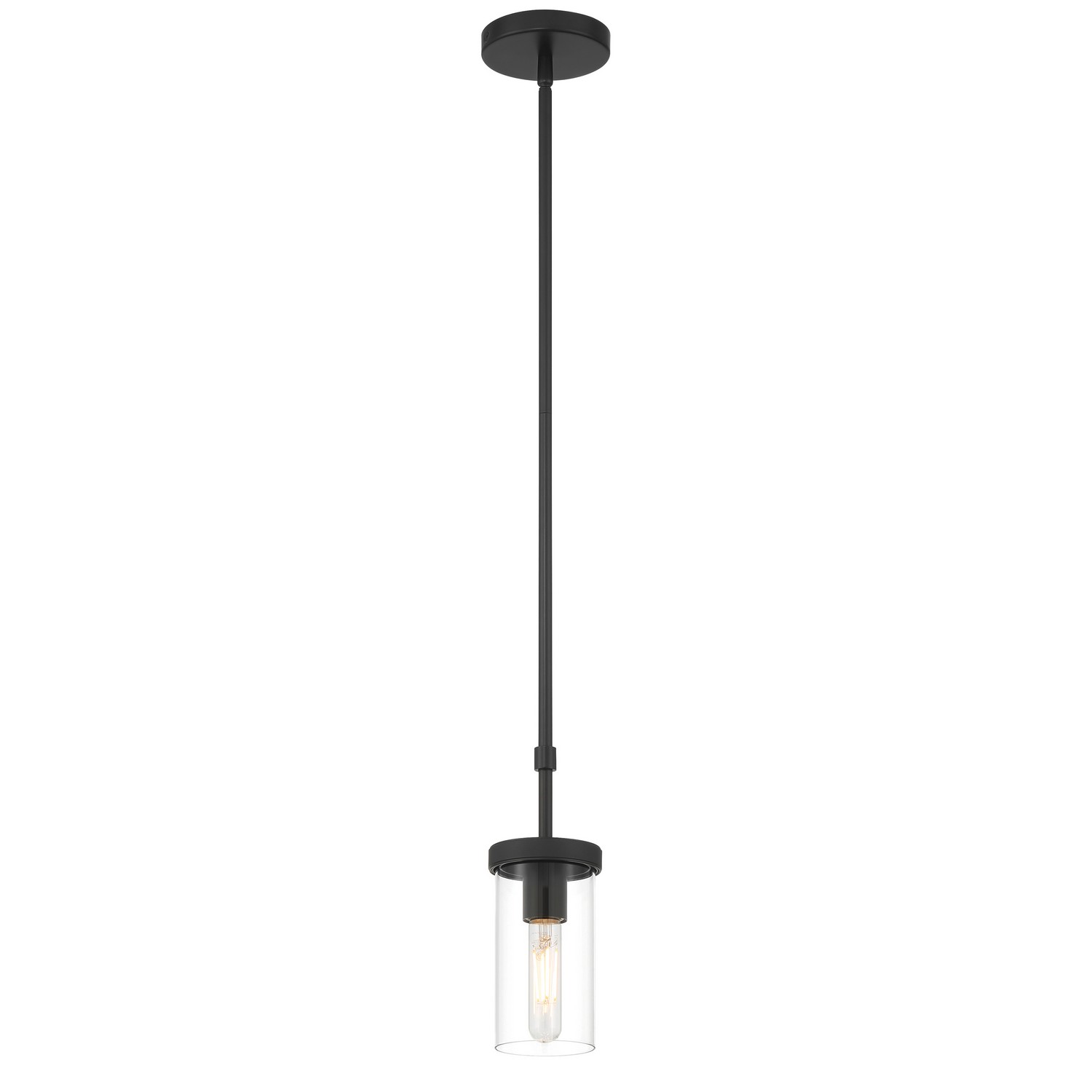Access 62309-MBL/CLR Lily 1 Light 4.75 inch Matte Black Pendant Ceiling Light