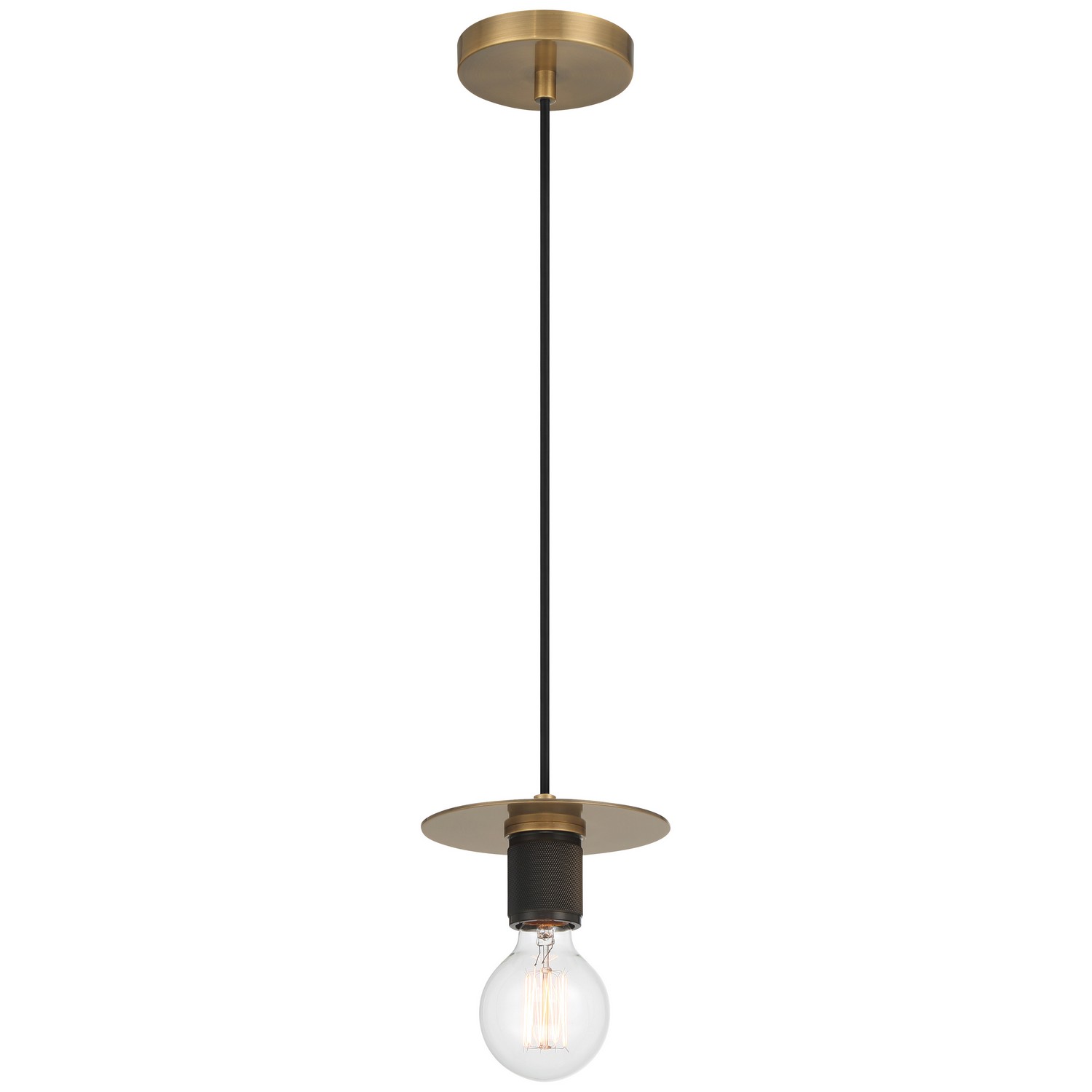 Access 62338-AB Central 1 Light 6 inch Antique Brass Pendant Ceiling Light
