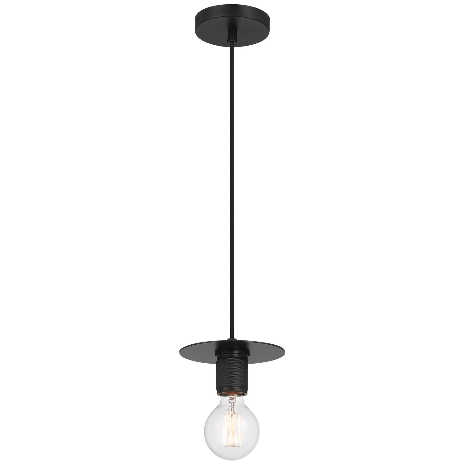 Access 62338-BL Central 1 Light 6 inch Black Pendant Ceiling Light