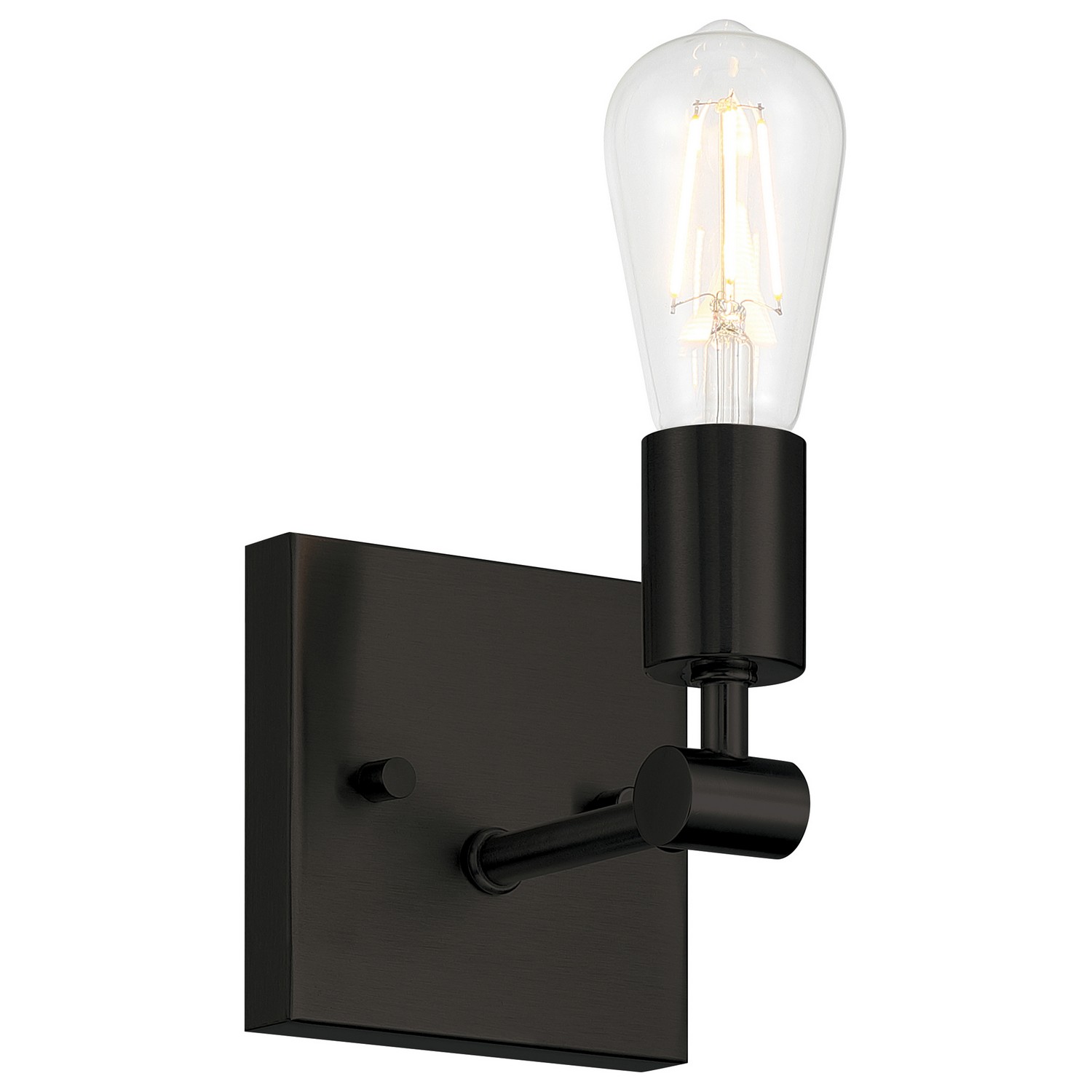 62441-MBL 120V Virgin 1 Light Wall Sconce, Matte Black
