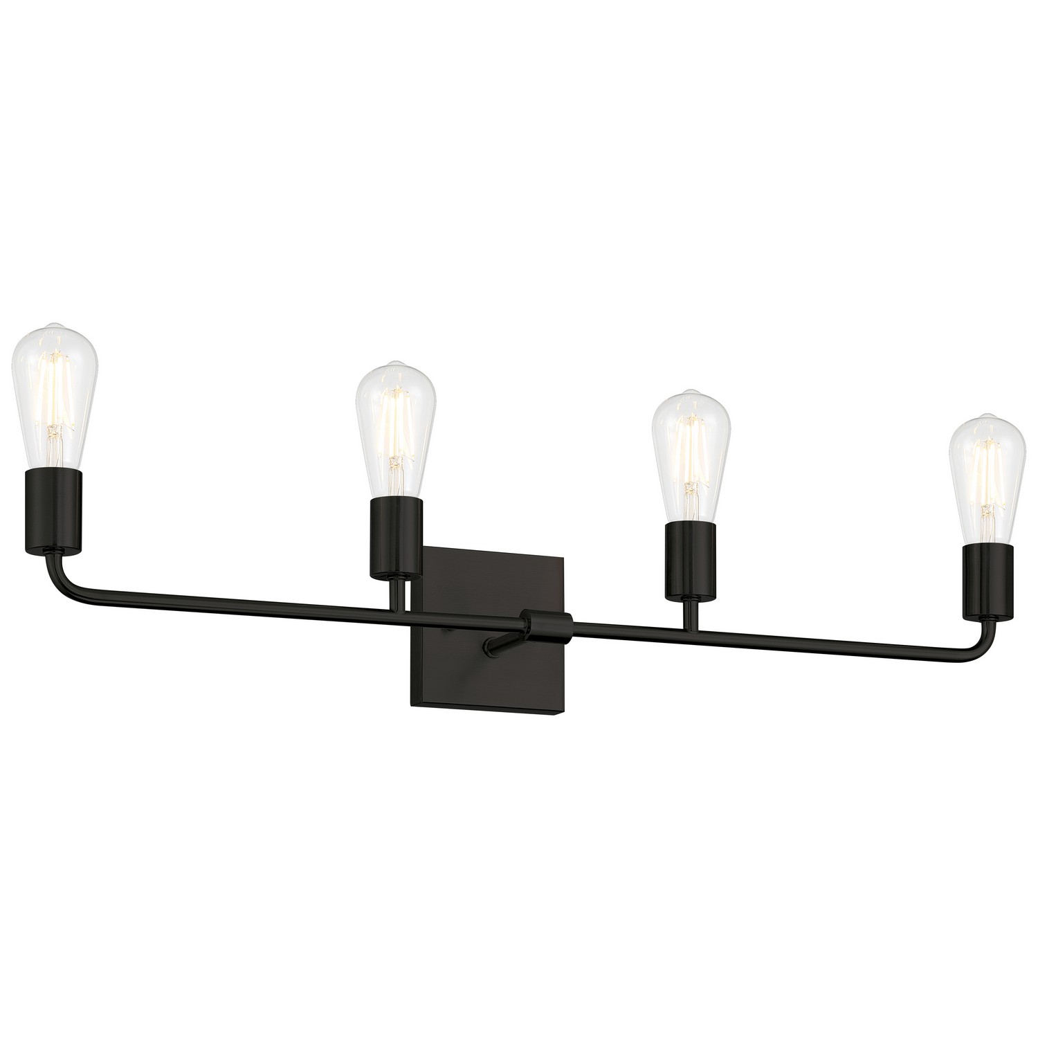 Access 62444-MBL Virgin 4 Light 31 inch Matte Black Vanity/Bath Bar Wall Light