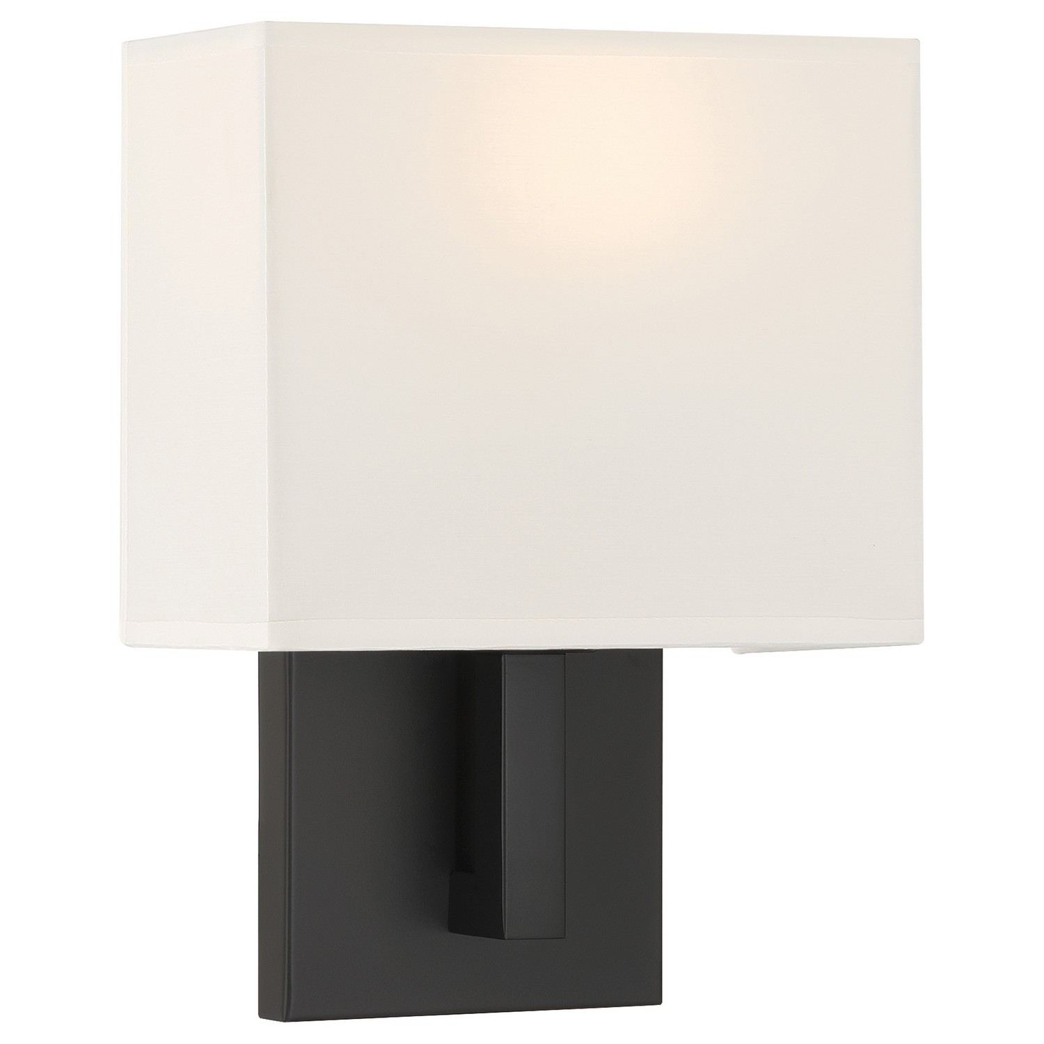 Access 64061LEDDLP-MBL/WH Mid Town 8 inch Matte Black Wall Sconce Wall Light