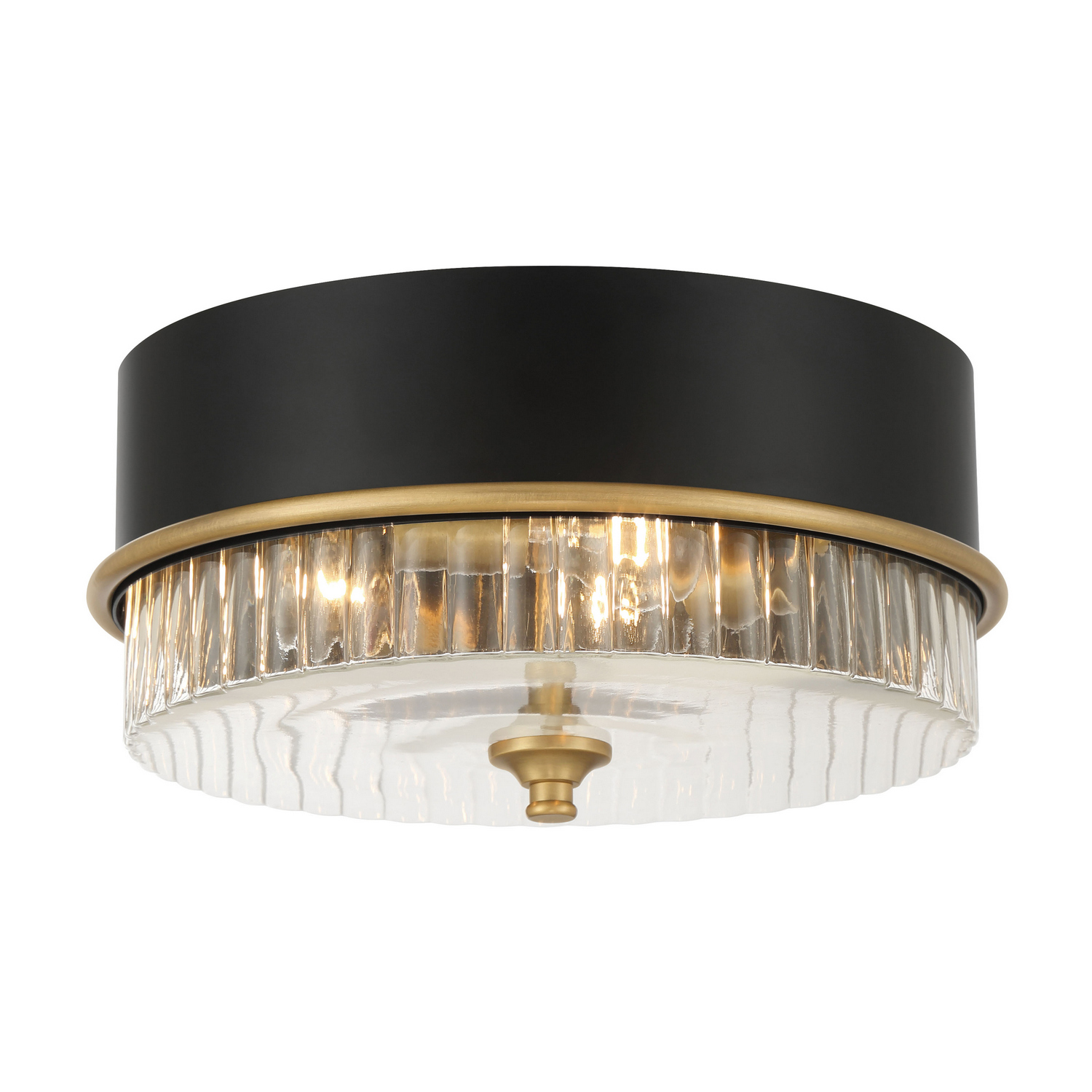 Minka-Lavery 1905-876 Stamford 3 Light 15 inch Legacy Brass Flush Mount Ceiling Light