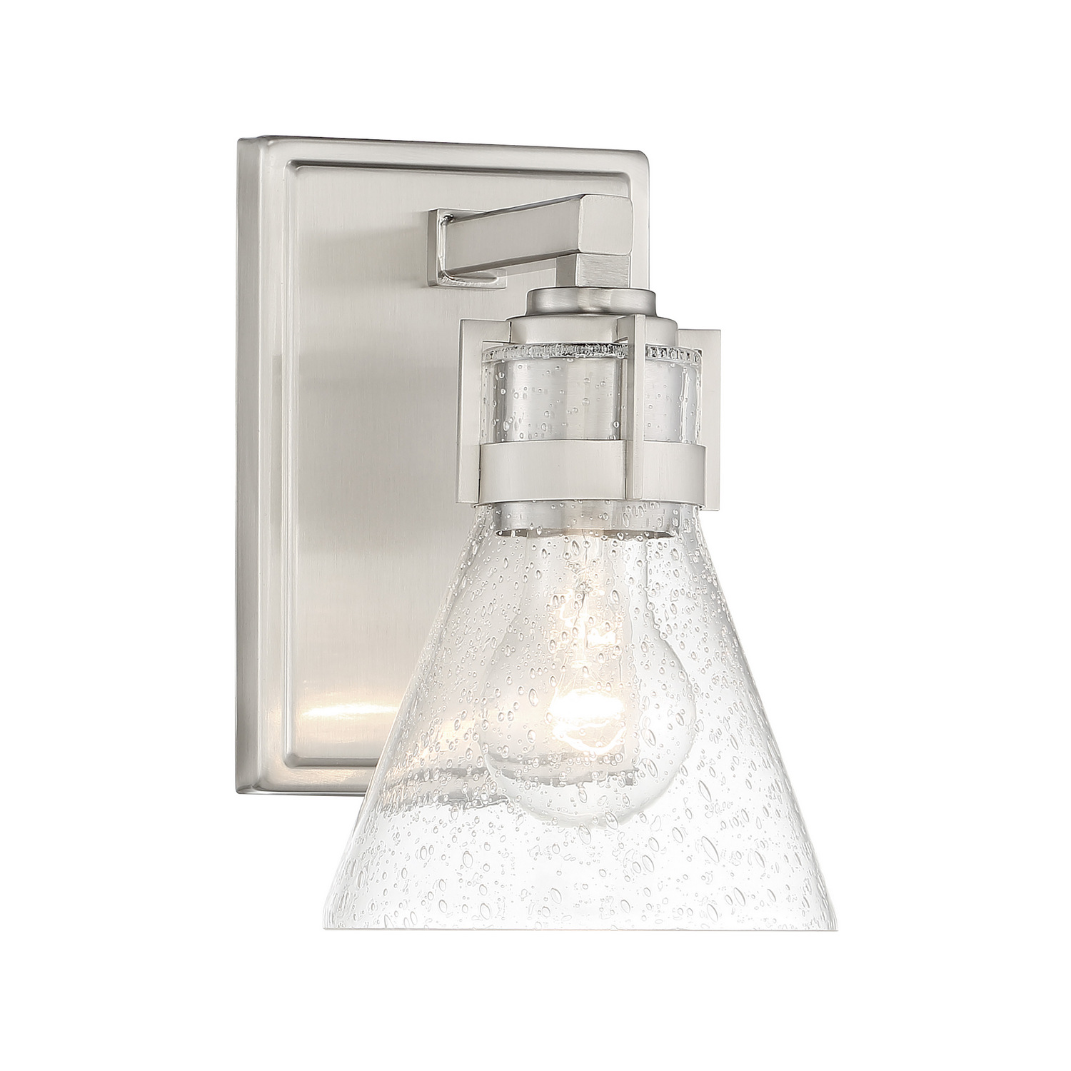 Minka-Lavery 2471-84 Chatham Square 1 Light 6 inch Brushed Nickel Bath Light Wall Light