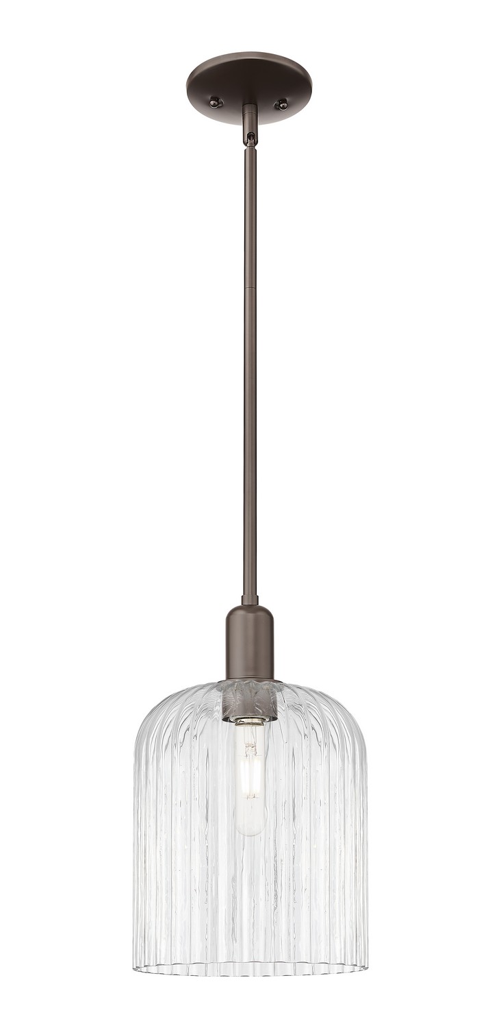 One Light Mini Pendant by Innovations - Arcadia Collection, Oil Rubbed Bronze Finish - 716-1S-OB-G559-8CL