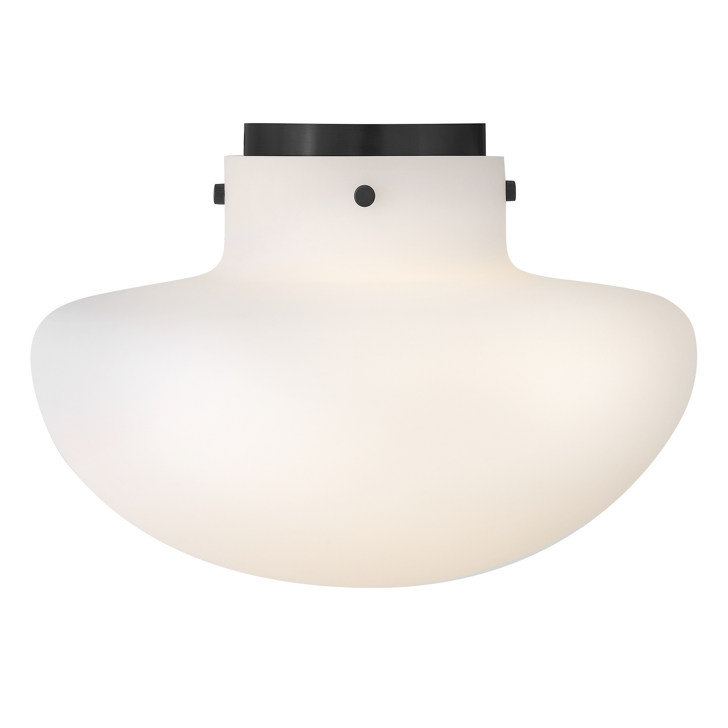 Lark 84491BK Molly 3 Light 15 inch Black Semi-Flush Mount Ceiling Light