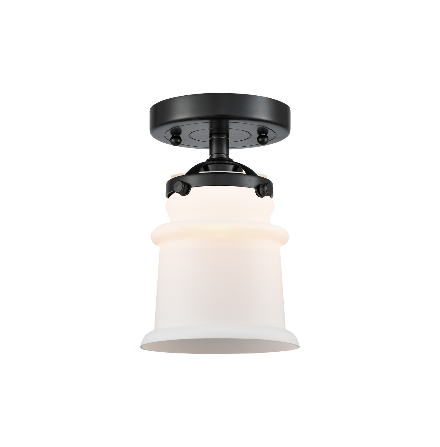 One Light Semi-Flush Mount by Innovations - Nouveau Collection, Oil Rubbed Bronze Finish - 284-1C-OB-G181S