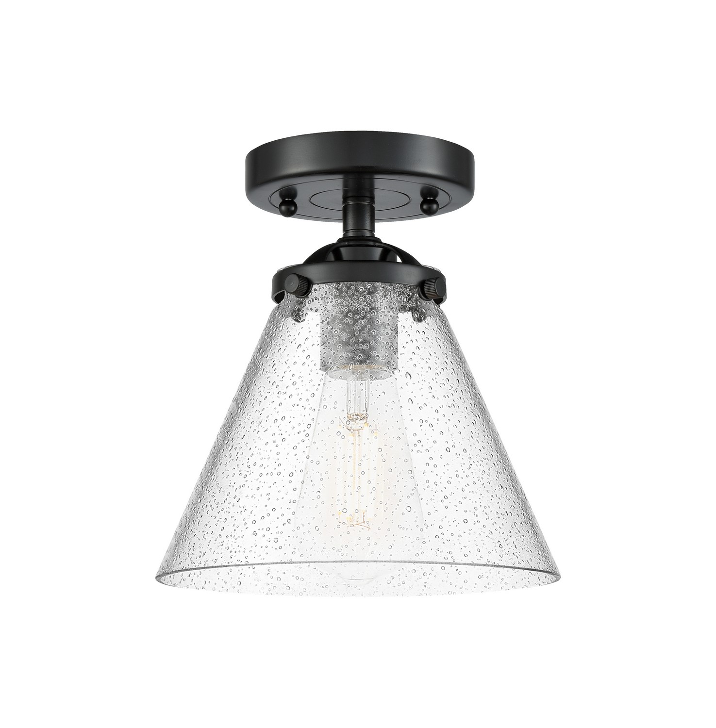 One Light Semi-Flush Mount by Innovations - Nouveau Collection, Oil Rubbed Bronze Finish - 284-1C-OB-G44