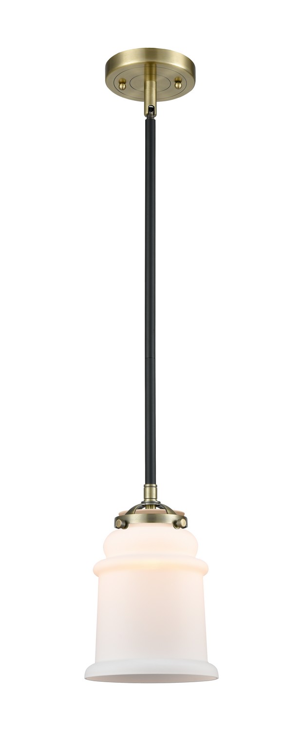 One Light Mini Pendant by Innovations - Nouveau Collection, Black Antique Brass Finish - 284-1S-BAB-G181