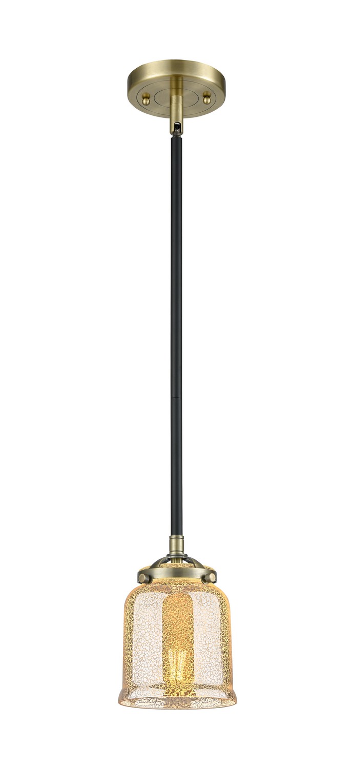 One Light Mini Pendant by Innovations - Nouveau Collection, Black Antique Brass Finish - 284-1S-BAB-G58