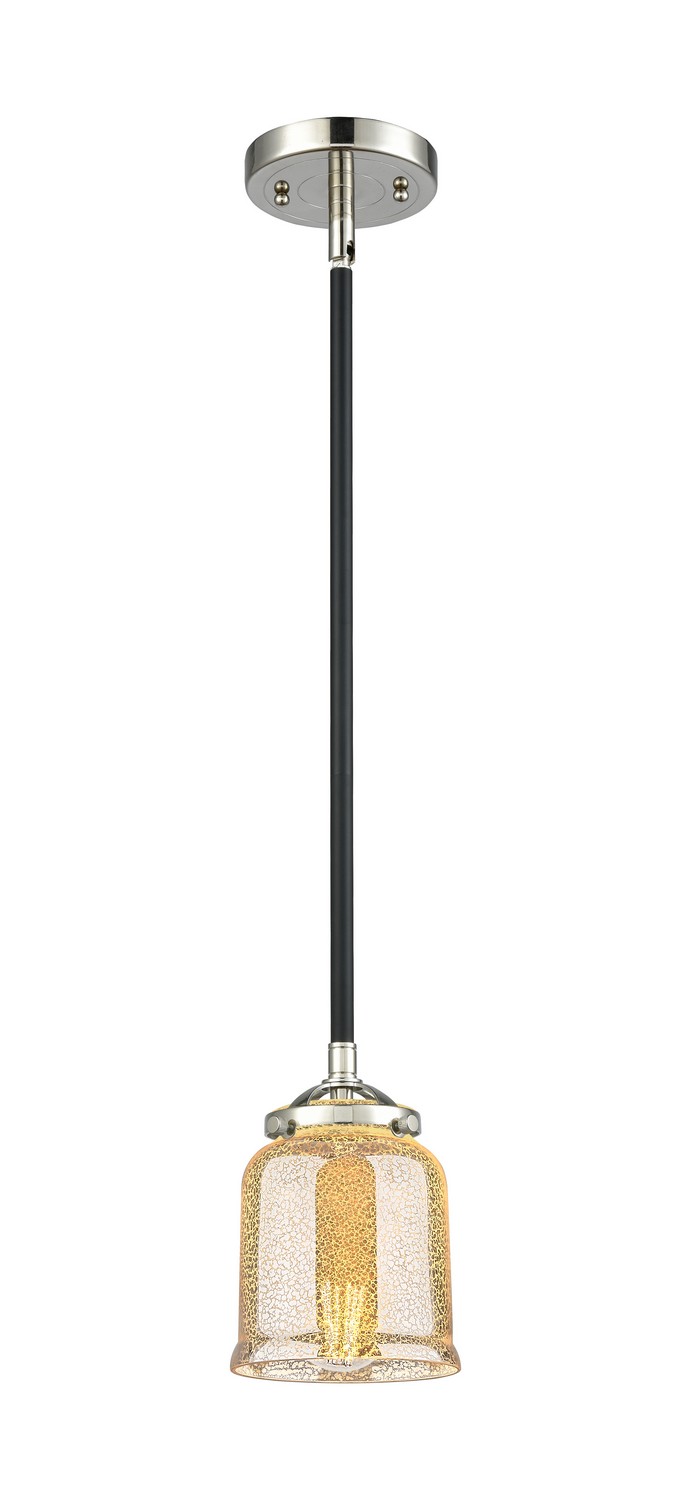 One Light Mini Pendant by Innovations - Nouveau Collection, Black Polished Nickel Finish - 284-1S-BPN-G58
