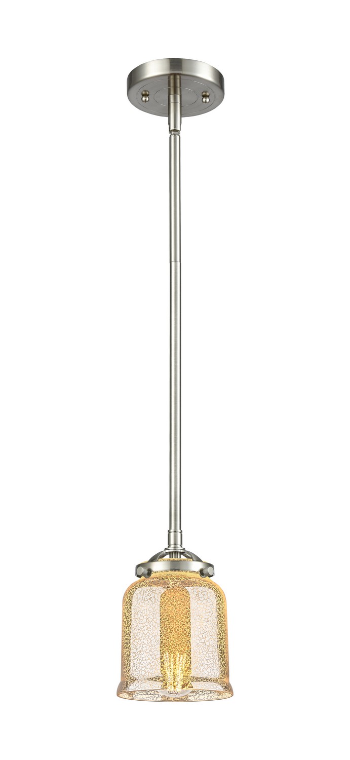 One Light Mini Pendant by Innovations - Nouveau Collection, Brushed Satin Nickel Finish - 284-1S-SN-G58