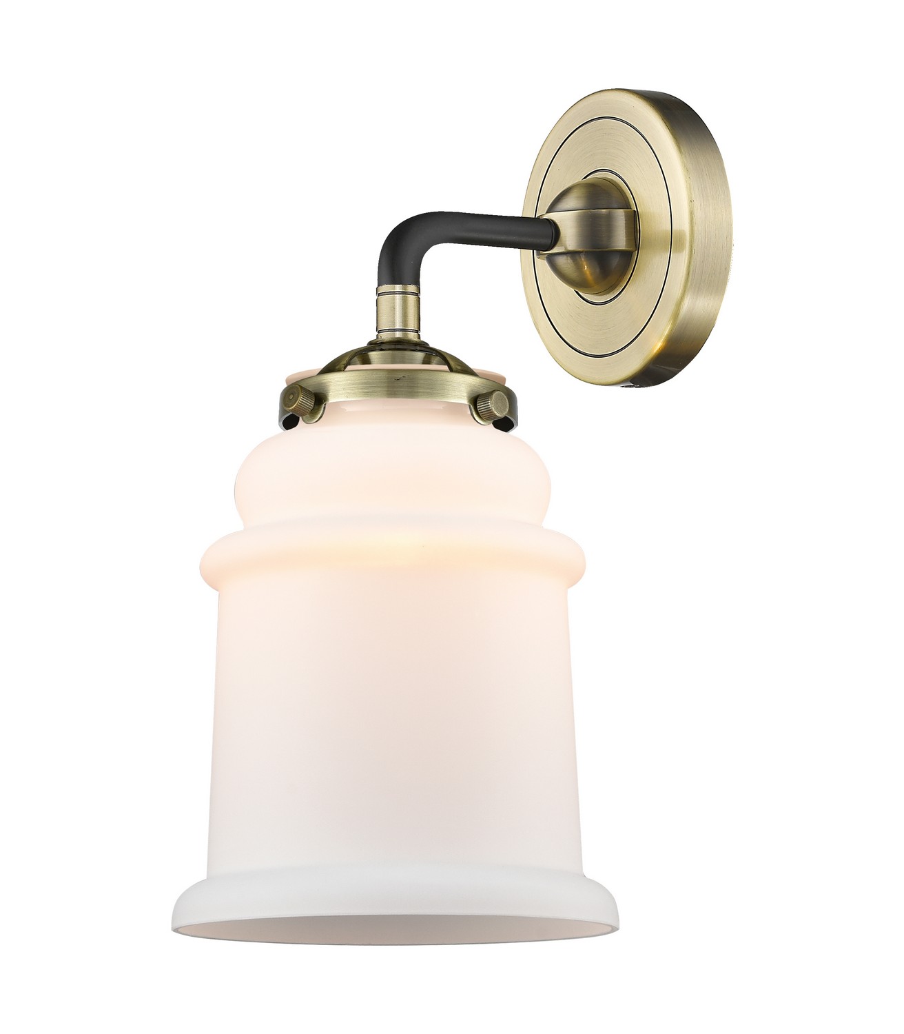 One Light Wall Sconce by Innovations - Nouveau Collection, Black Antique Brass Finish - 284-1W-BAB-G181