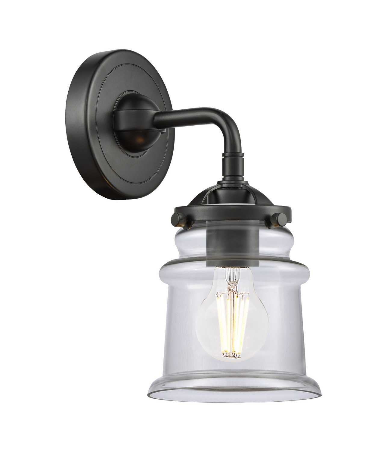 One Light Wall Sconce by Innovations - Nouveau Collection, Oil Rubbed Bronze Finish - 284-1W-OB-G182S