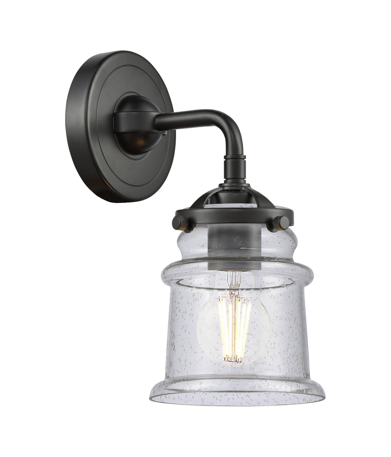 One Light Wall Sconce by Innovations - Nouveau Collection, Oil Rubbed Bronze Finish - 284-1W-OB-G184S