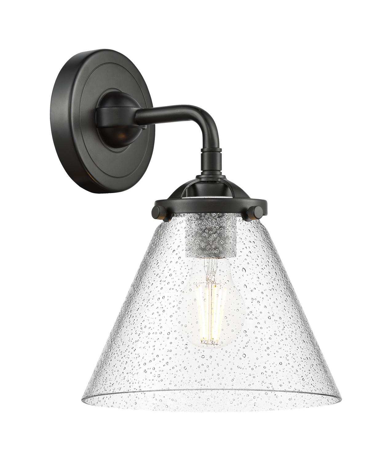 One Light Wall Sconce by Innovations - Nouveau Collection, Oil Rubbed Bronze Finish - 284-1W-OB-G44