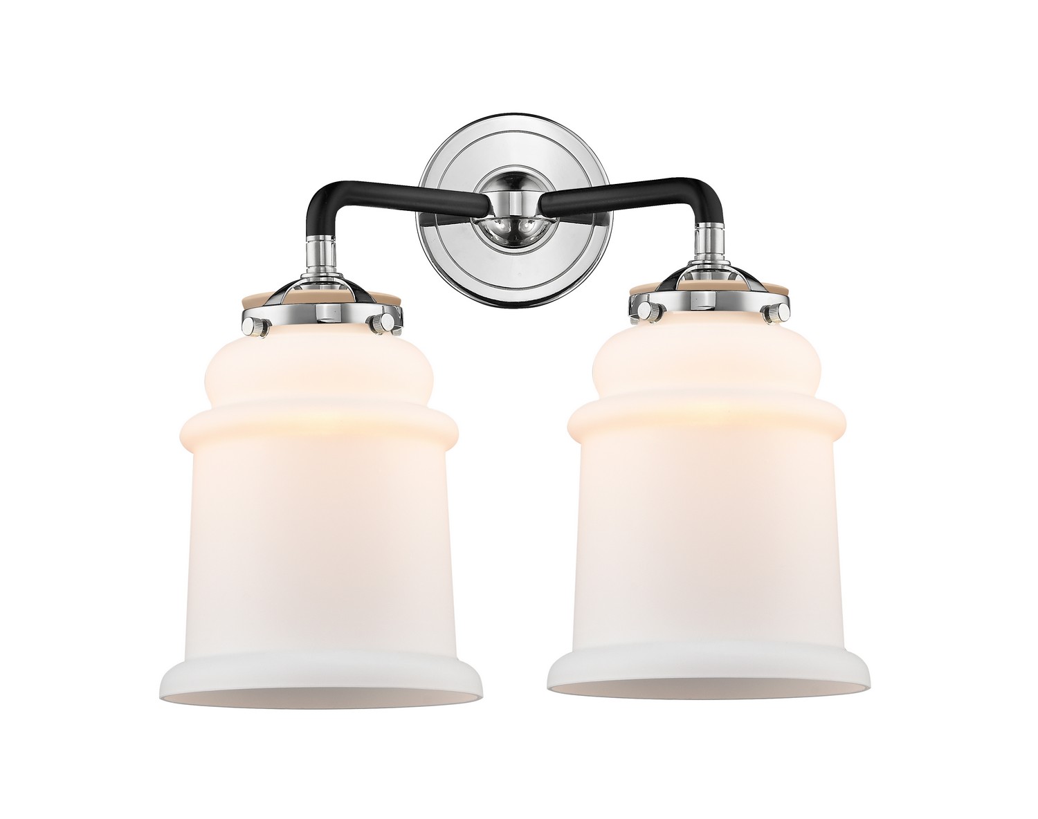Two Light Bath Vanity by Innovations - Nouveau Collection, Black Polished Nickel Finish - 284-2W-BPN-G181