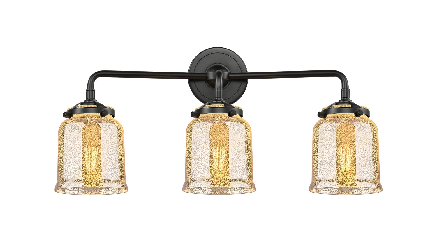 Three Light Bath Vanity by Innovations - Nouveau Collection, Oil Rubbed Bronze Finish - 284-3W-OB-G58