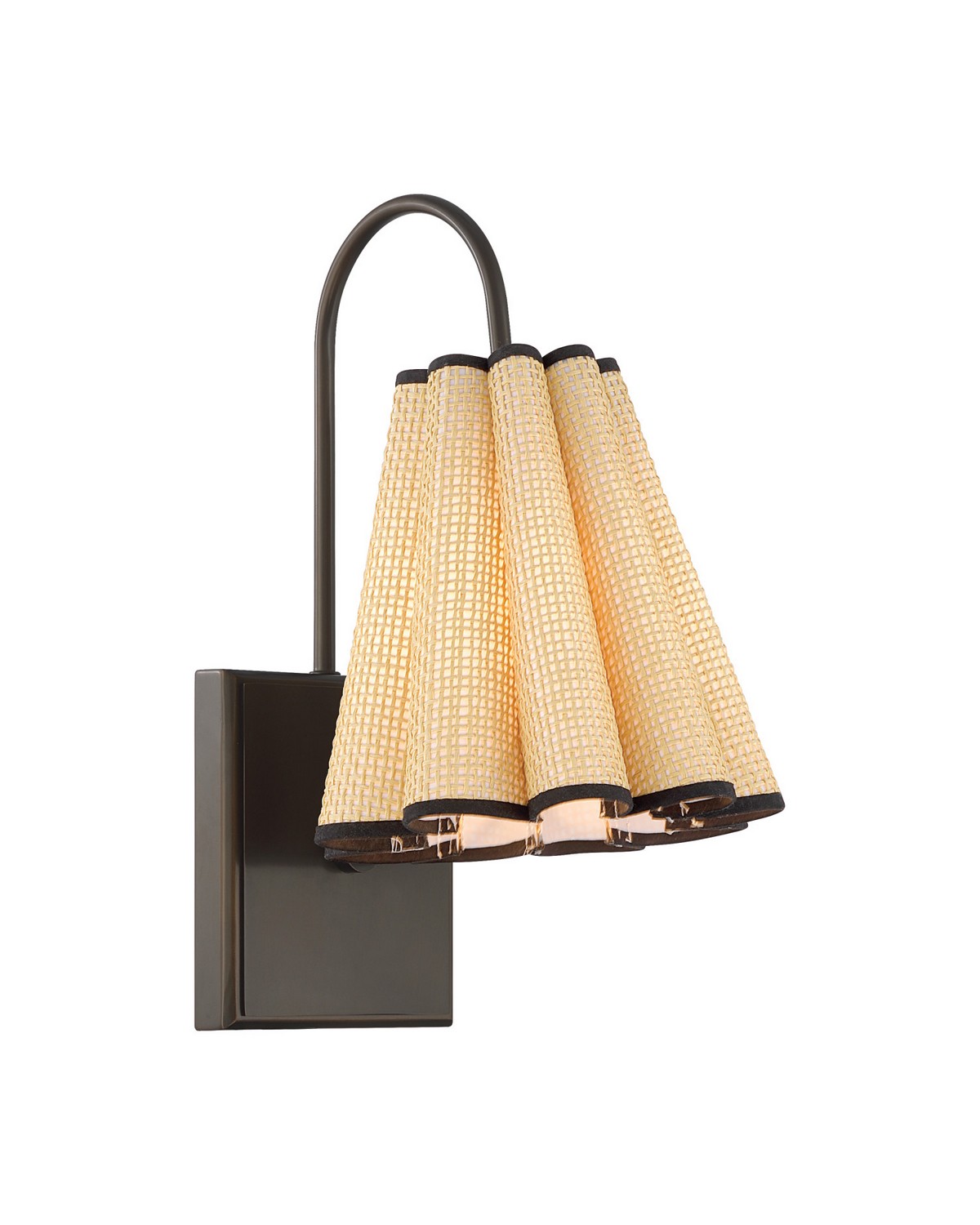 Natural Dark Bronze Wall Sconce From The Blithe Collection