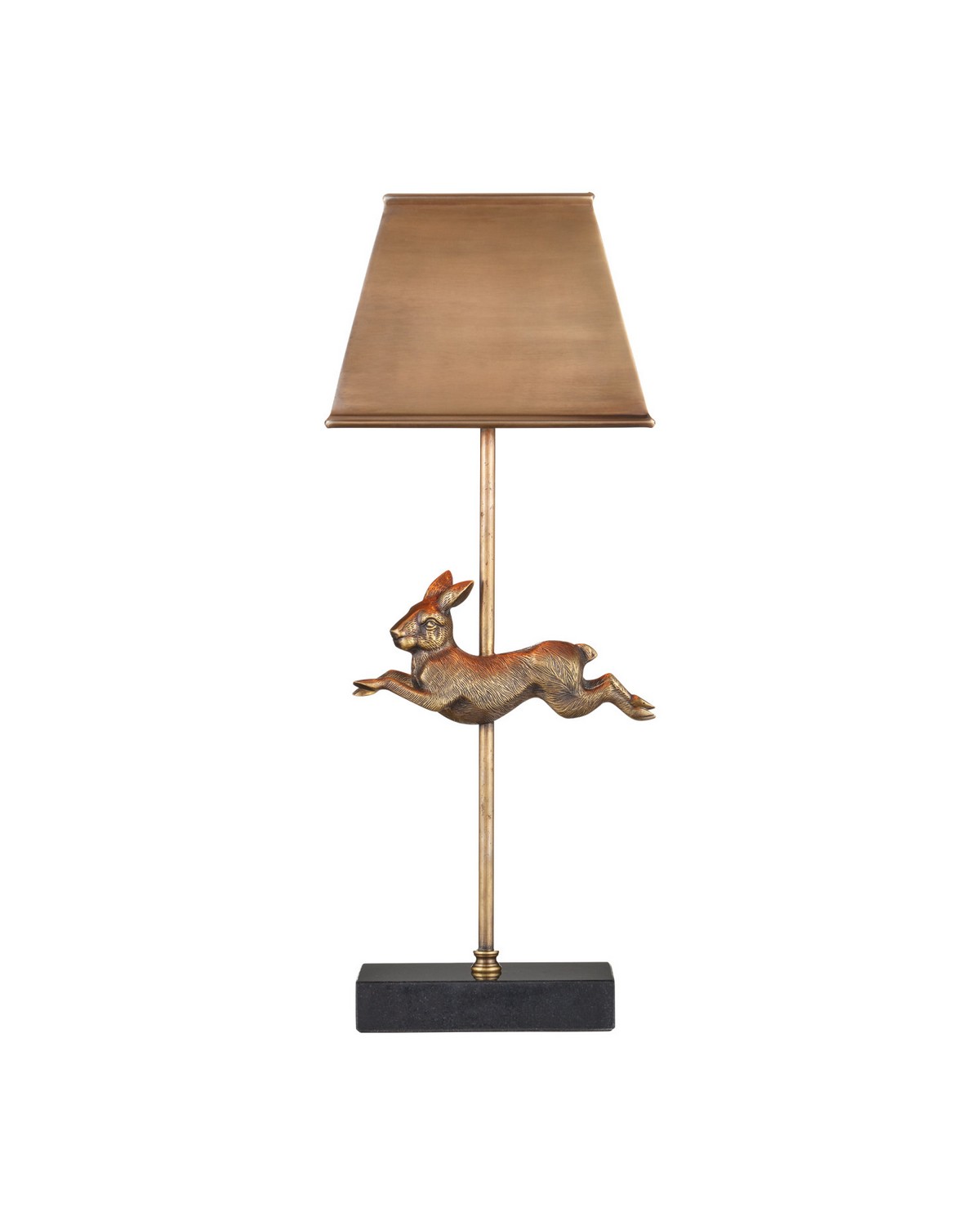 Haviland Updated Traditional Vintage Brass Hare Table Lamp