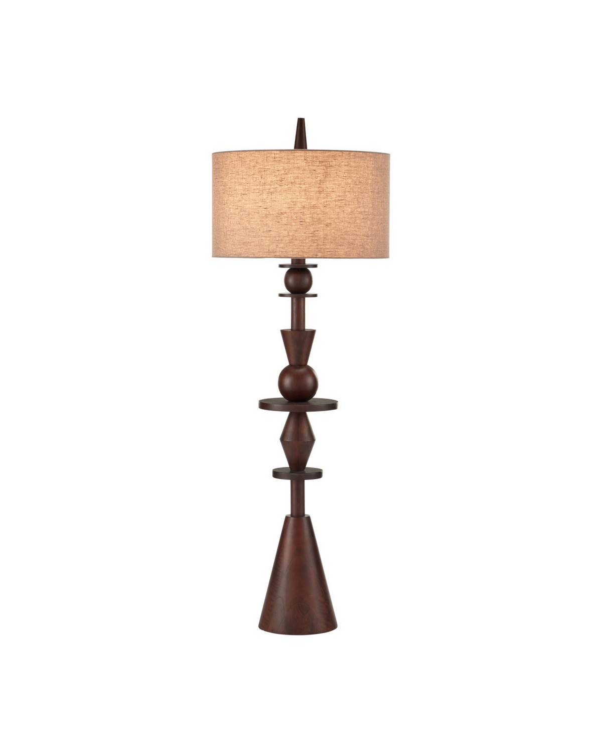 Walnut Brown Floor Lamp from the Cipher Collection