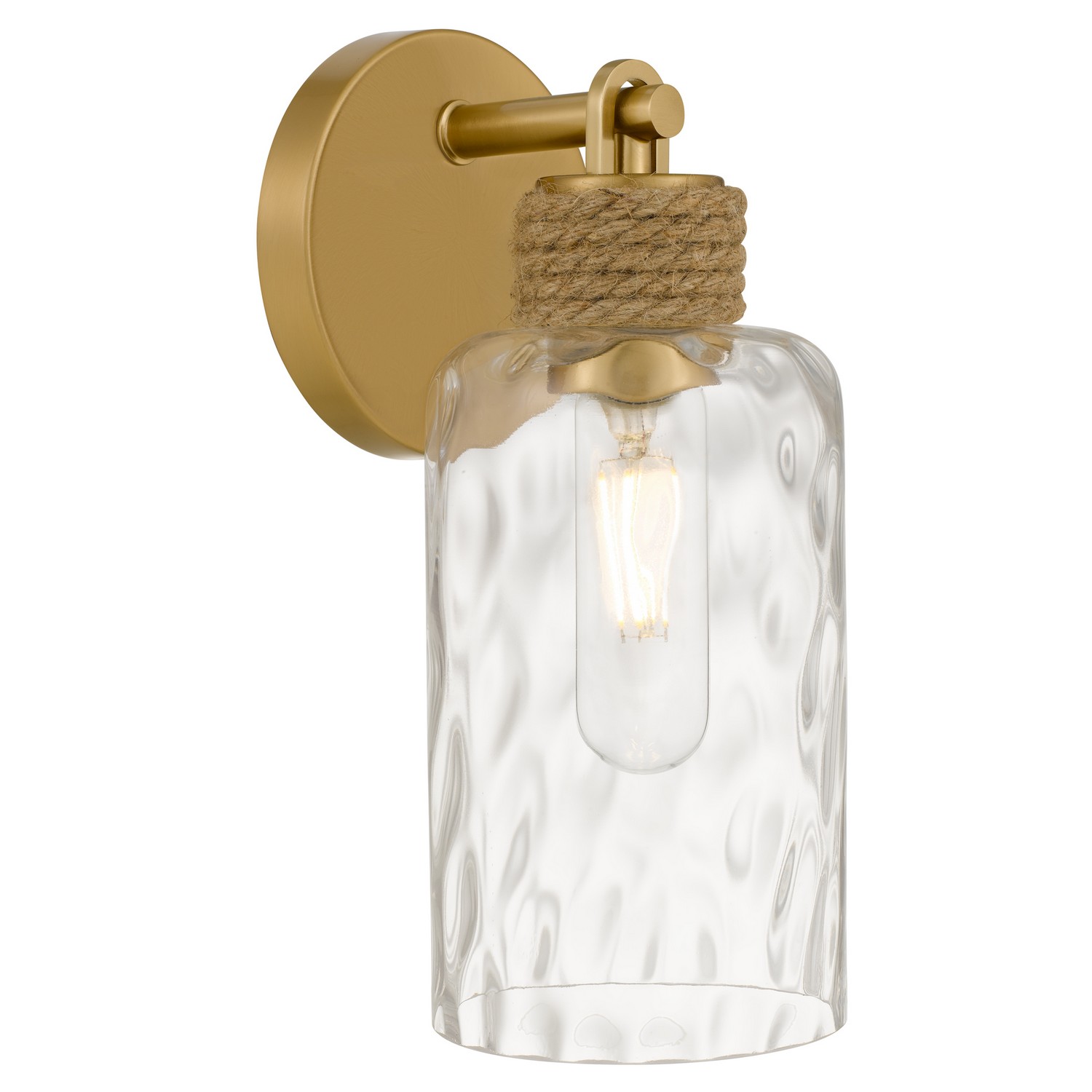 Baltic One Light Wall Sconce in Brushed Gold