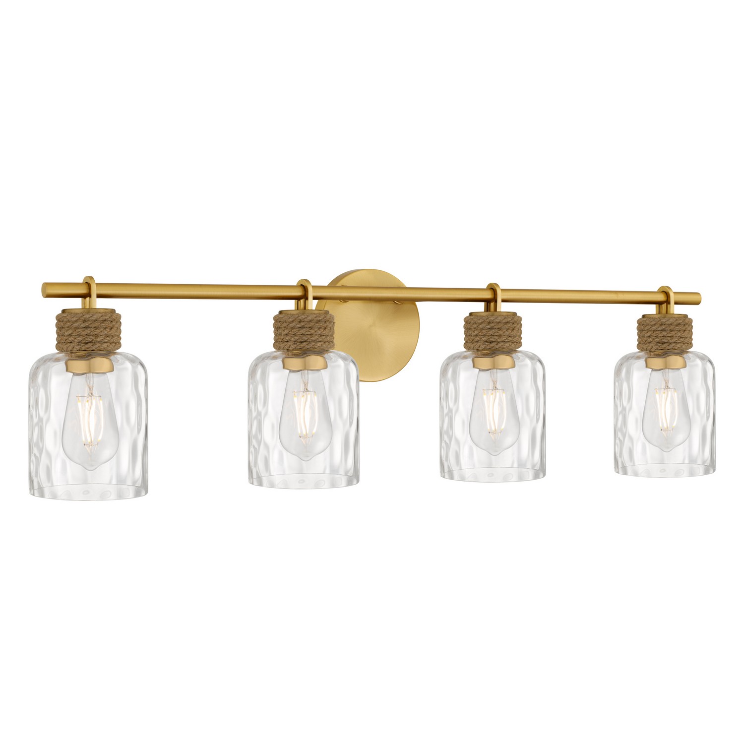 Baltic Four Light Vanity in Brushed Gold