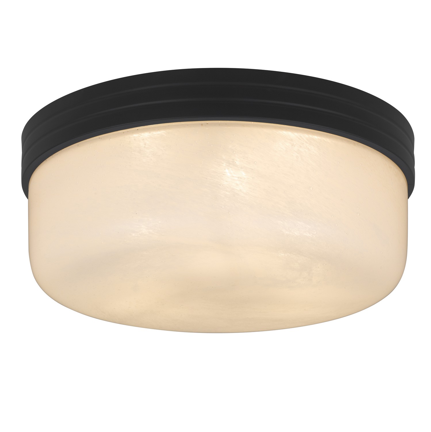 Quoizel LANG1615MBK Langford 3 Light 15 inch Matte Black Flush Mount Ceiling Light