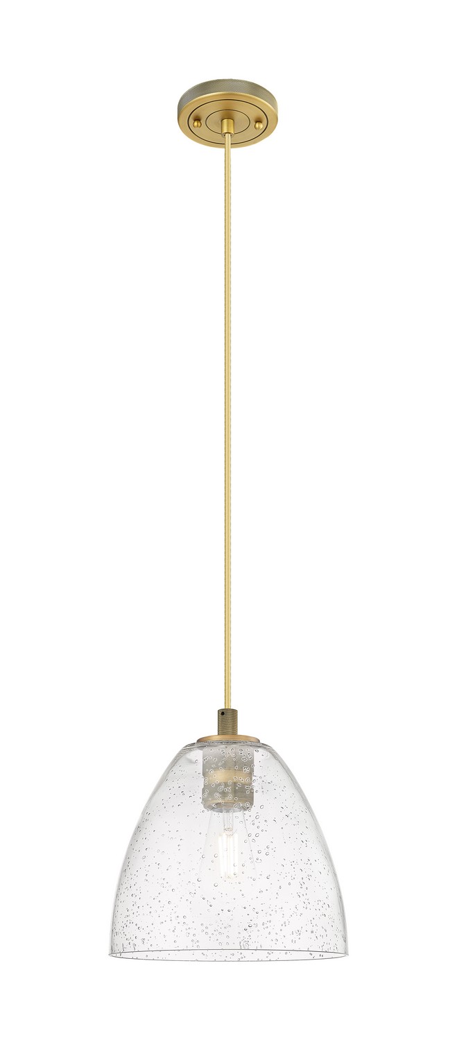 One Light Pendant by Innovations - Downtown Urban Collection, Brushed Brass Finish - 434-1P-BB-GBD-94