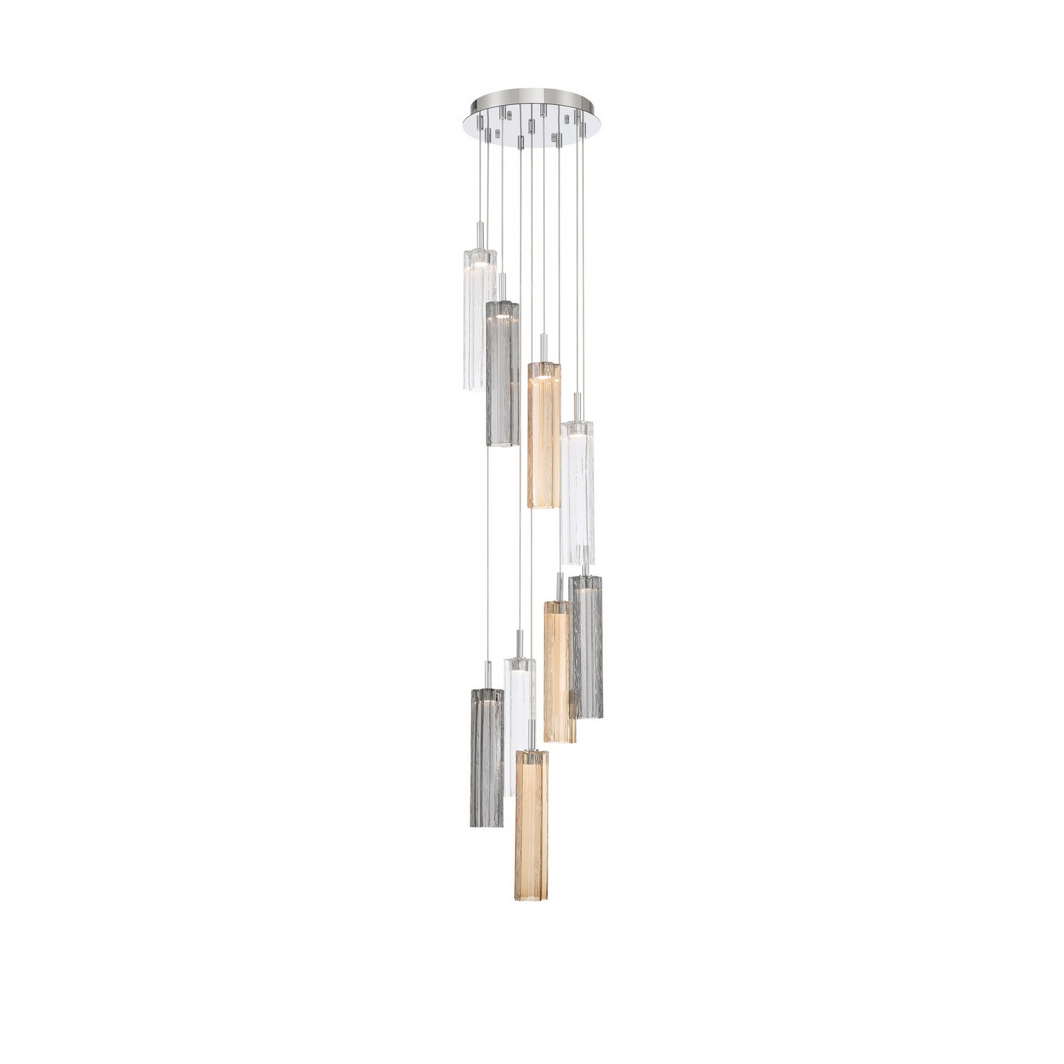 LED Pendant by Crystorama - Addis Collection, Polished Chrome Finish - ADD-405-CH-AU