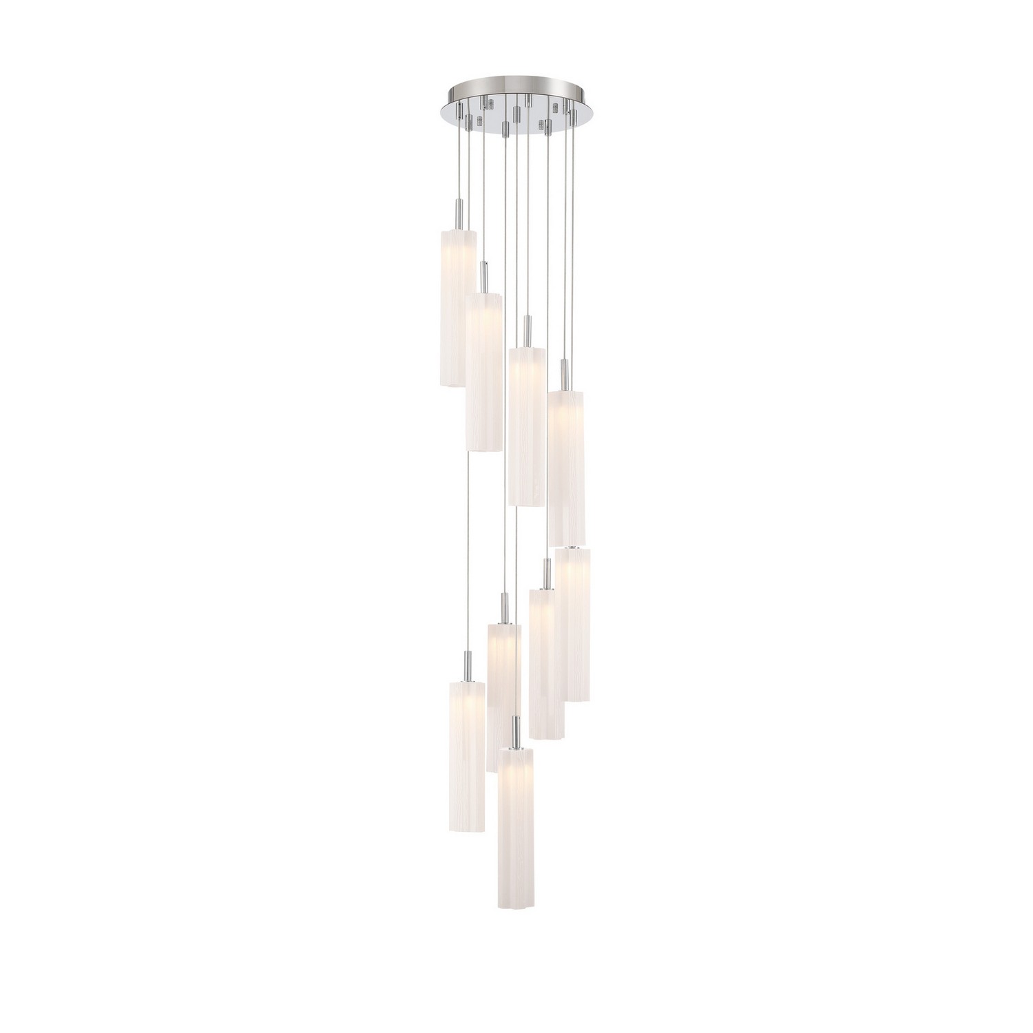LED Pendant by Crystorama - Addis Collection, Polished Chrome Finish - ADD-405-CH-WH