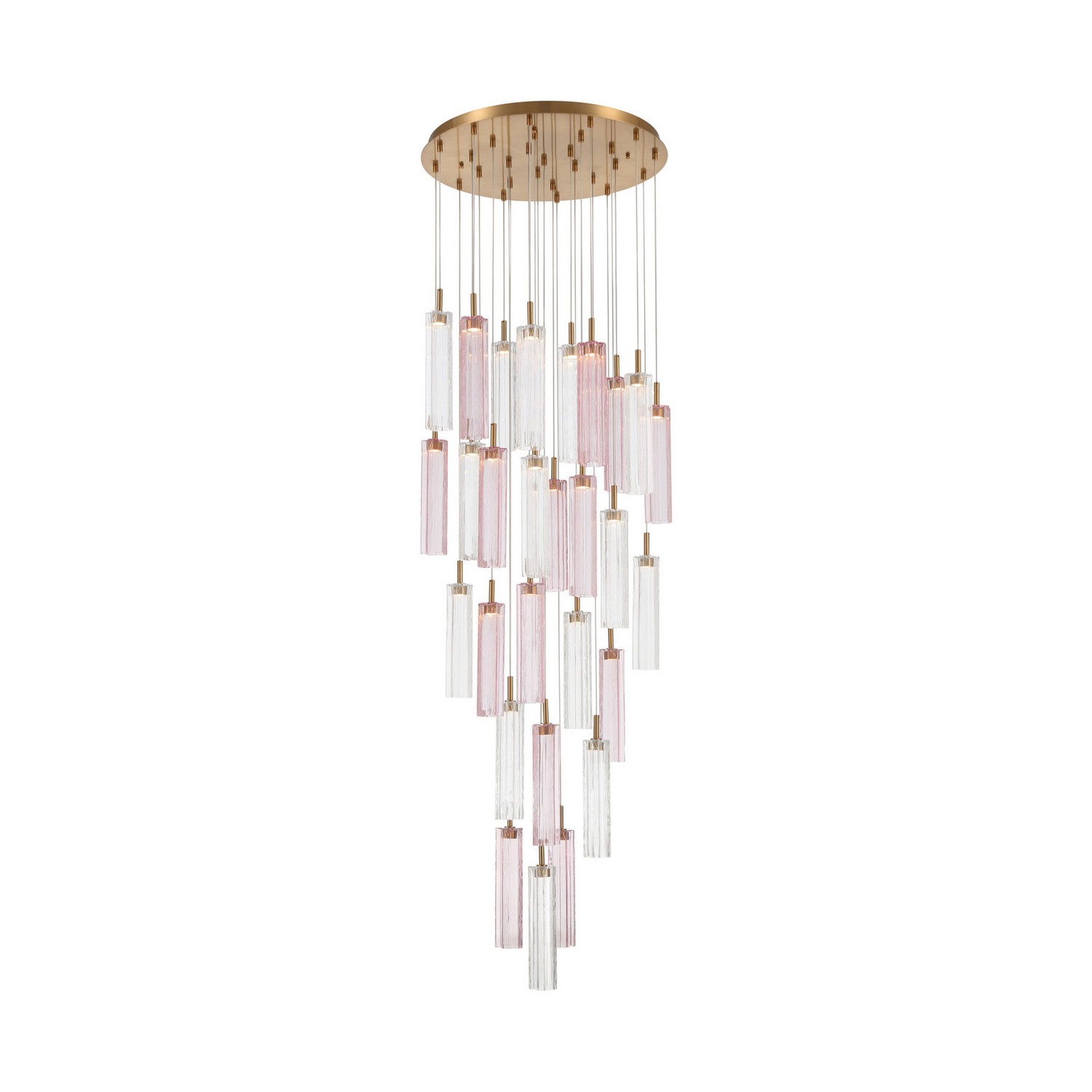 LED Pendant by Crystorama - Addis Collection, Aged Brass Finish - ADD-415-AG-SP