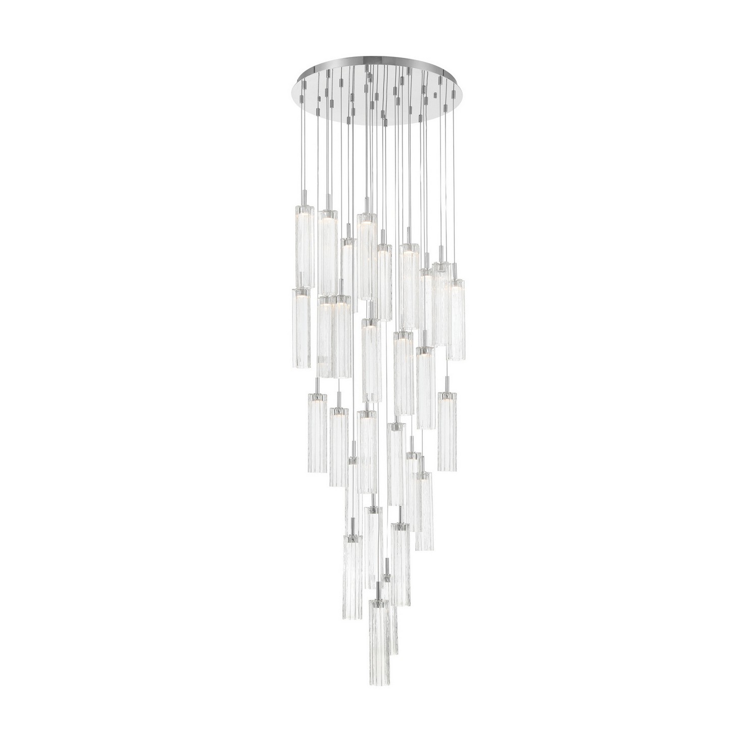LED Pendant by Crystorama - Addis Collection, Polished Chrome Finish - ADD-415-CH-CL