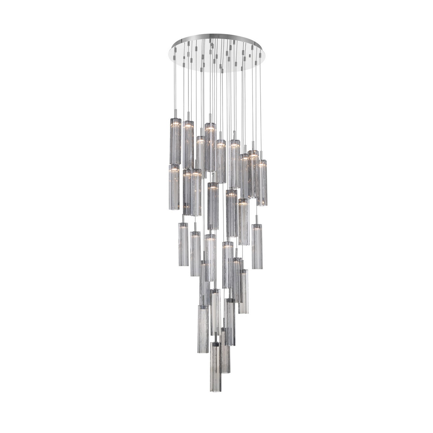 LED Pendant by Crystorama - Addis Collection, Polished Chrome Finish - ADD-415-CH-SM