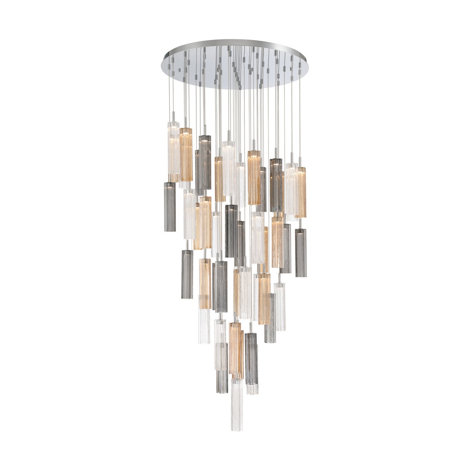 LED Pendant by Crystorama - Addis Collection, Polished Chrome Finish - ADD-423-CH-AU