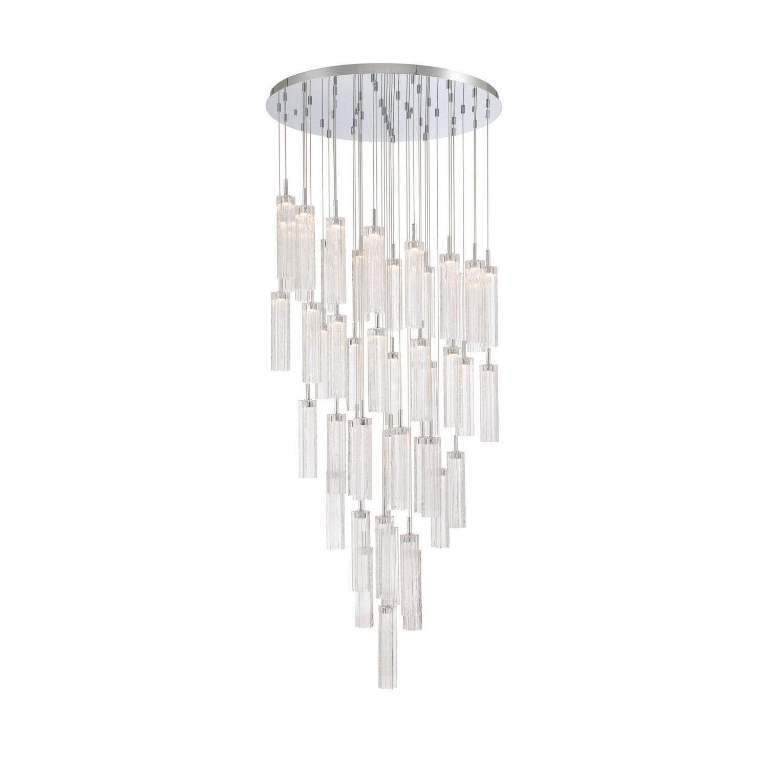 LED Pendant by Crystorama - Addis Collection, Polished Chrome Finish - ADD-423-CH-CL
