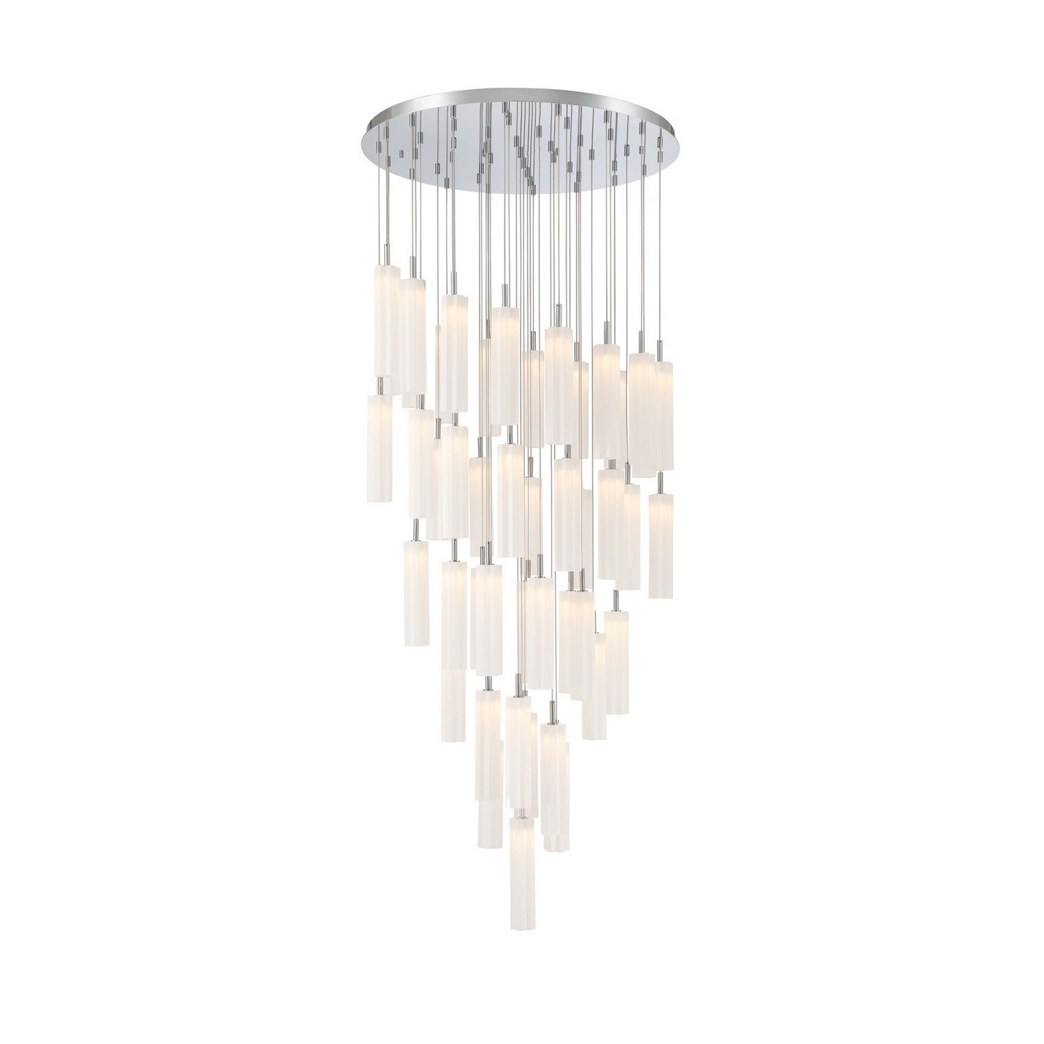 LED Pendant by Crystorama - Addis Collection, Polished Chrome Finish - ADD-423-CH-WH