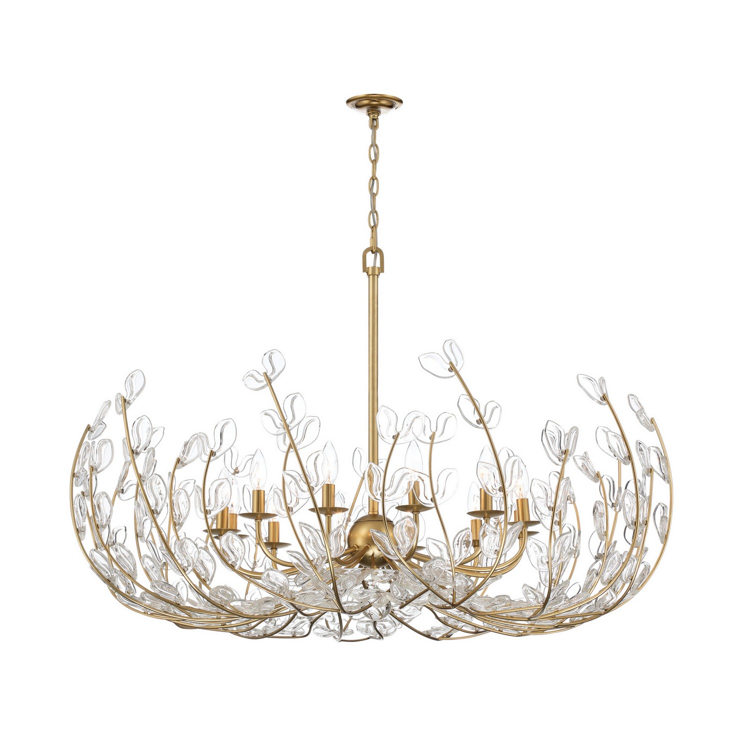 12 Light Chandelier by Crystorama - Bridget Collection, Soft Gold Finish - BGT-339-SG-CL