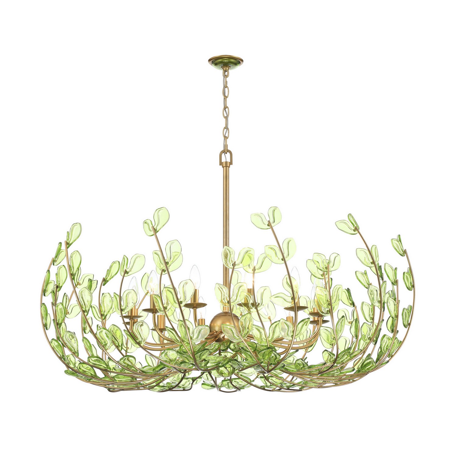 12 Light Chandelier by Crystorama - Bridget Collection, Soft Gold Finish - BGT-339-SG-GR
