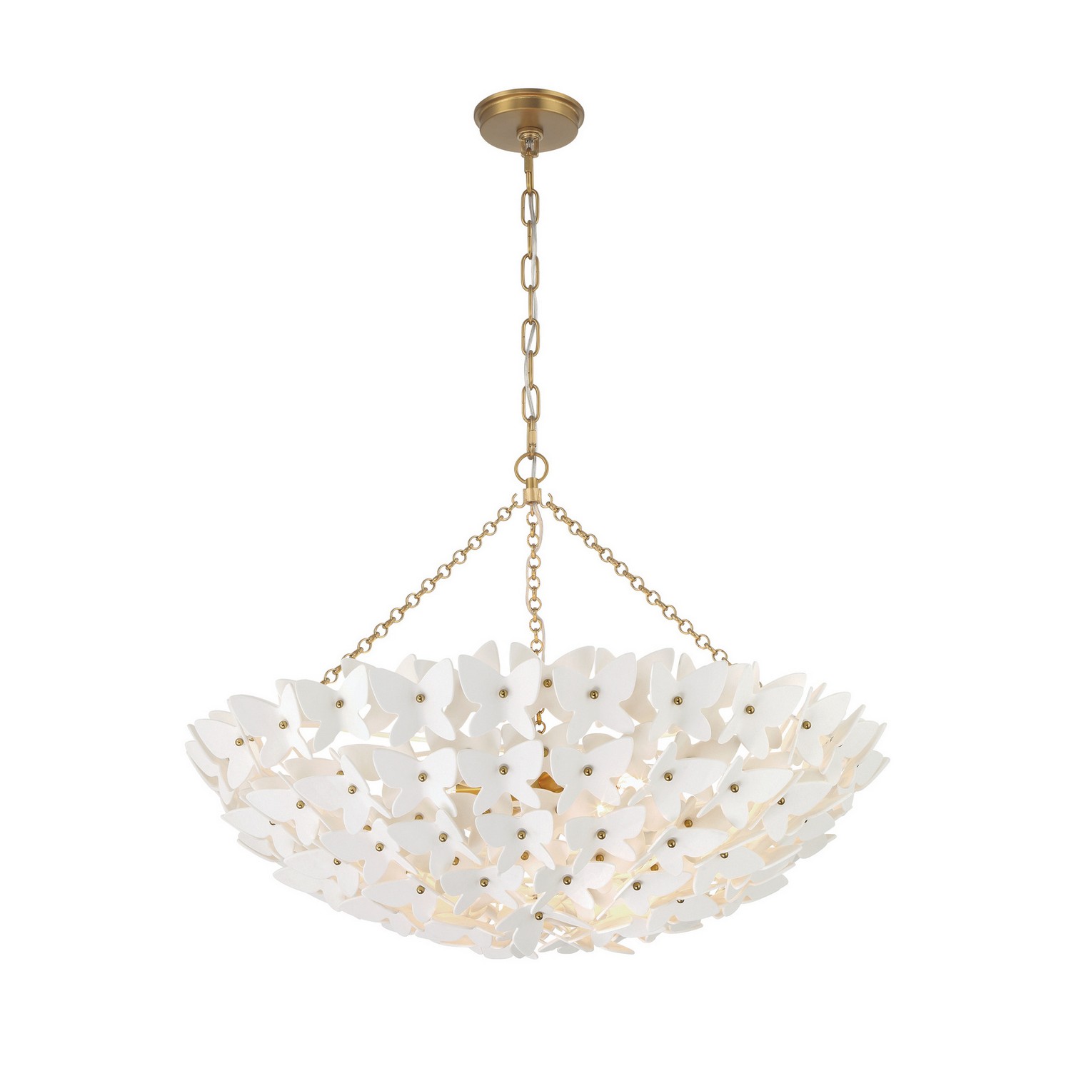 Six Light Chandelier by Crystorama - Killian Collection, Luxe Gold Finish - KLN-5208-LG