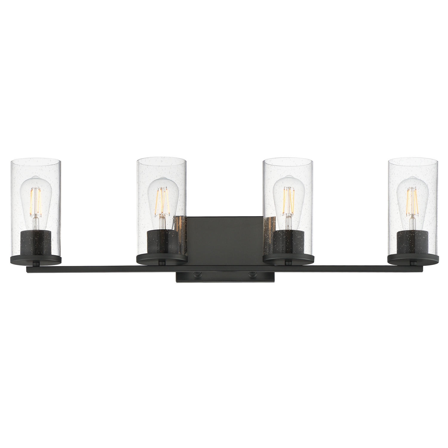 Maxim Lighting 10464CDBK Livingston 4 Light 30 inch Black Bath Vanity Wall Light