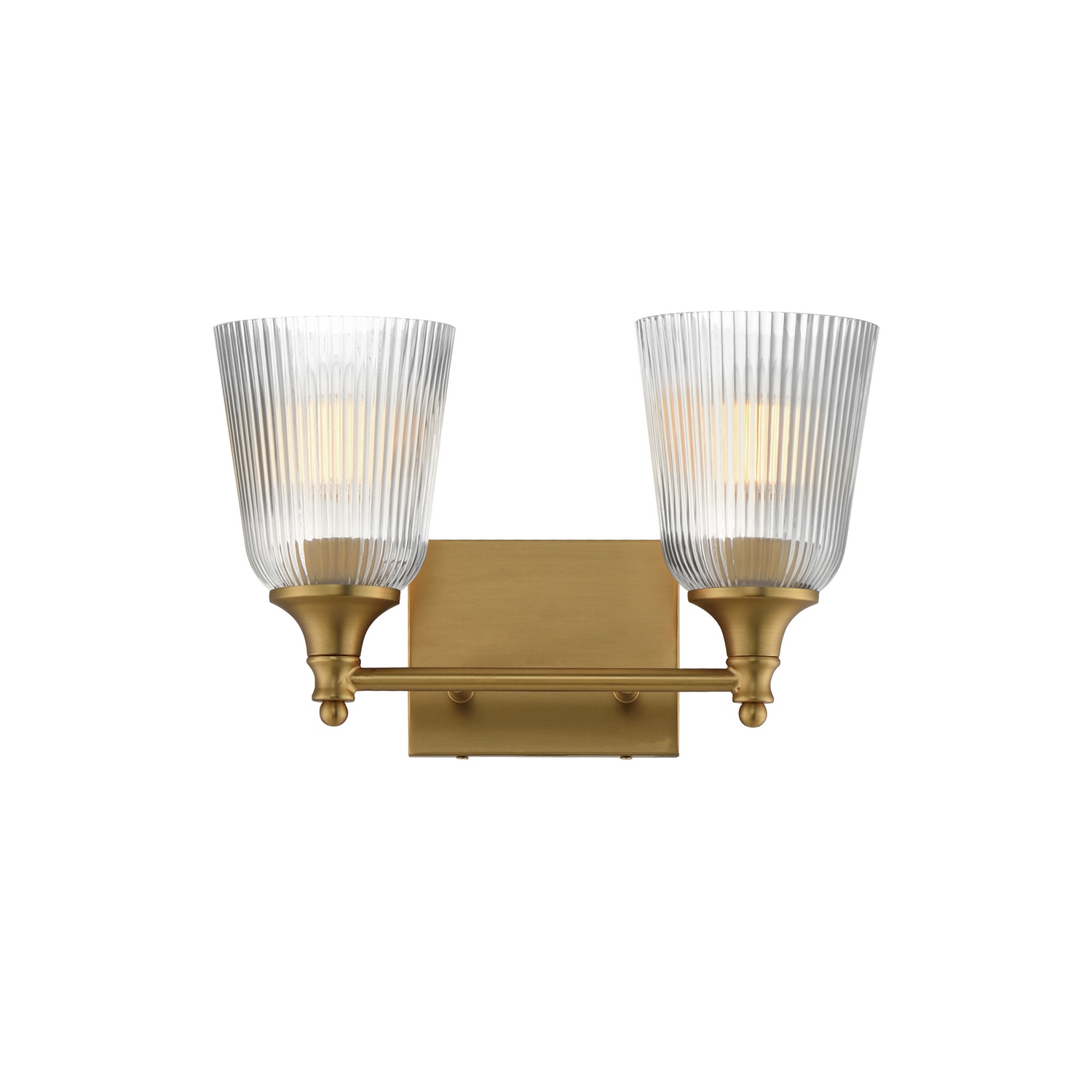 Maxim Lighting 21542CRNAB Julip 2 Light 14 inch Natural Aged Brass Bath Vanity Wall Light