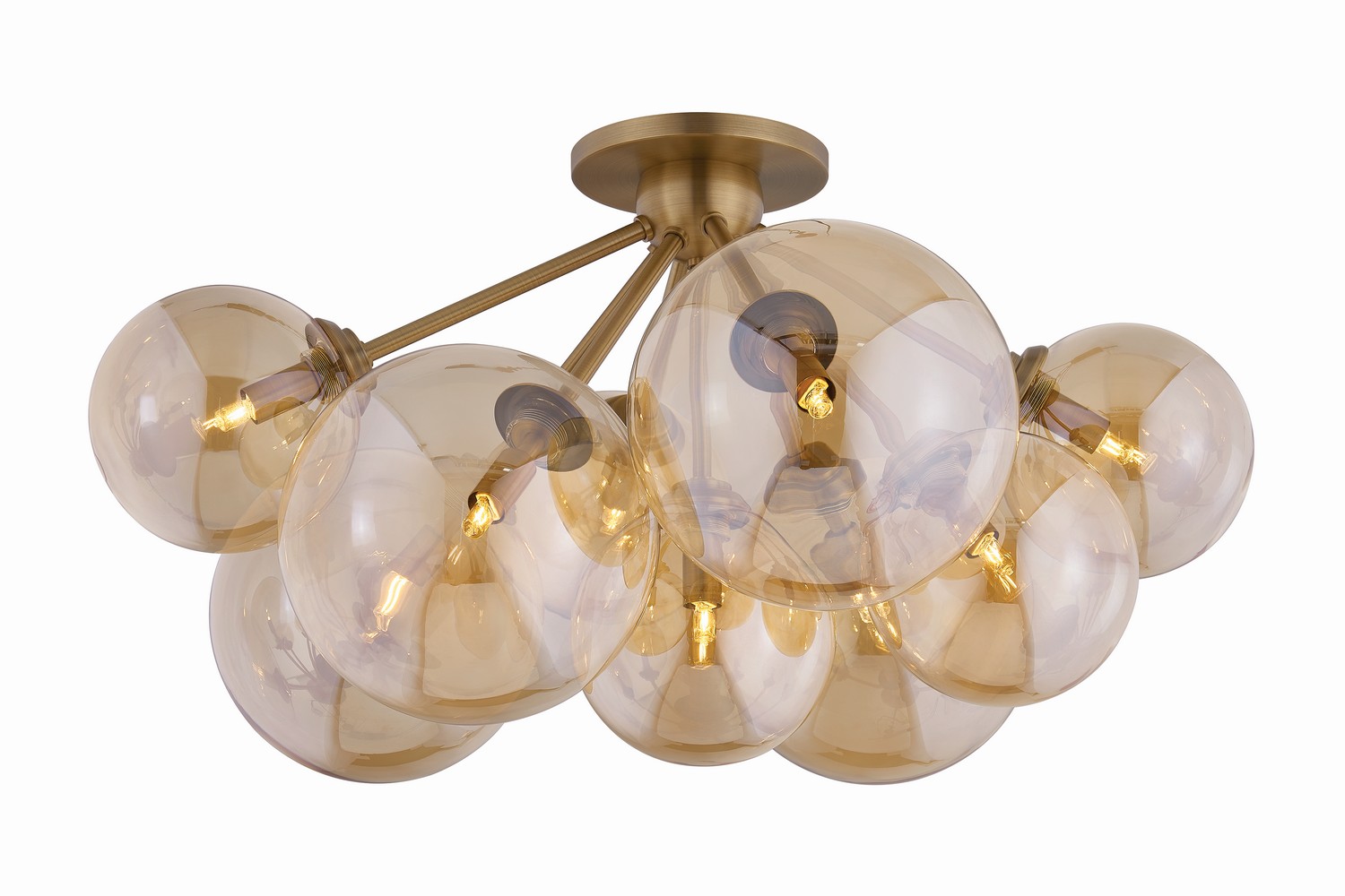 Santee Nine Light Semi Flush Mount