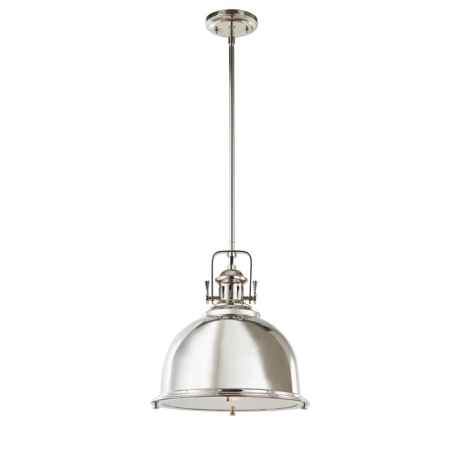 Varaluz P68021PN Stirling 1 Light 15 inch Polished Nickel Pendant Ceiling Light, Luz Studio