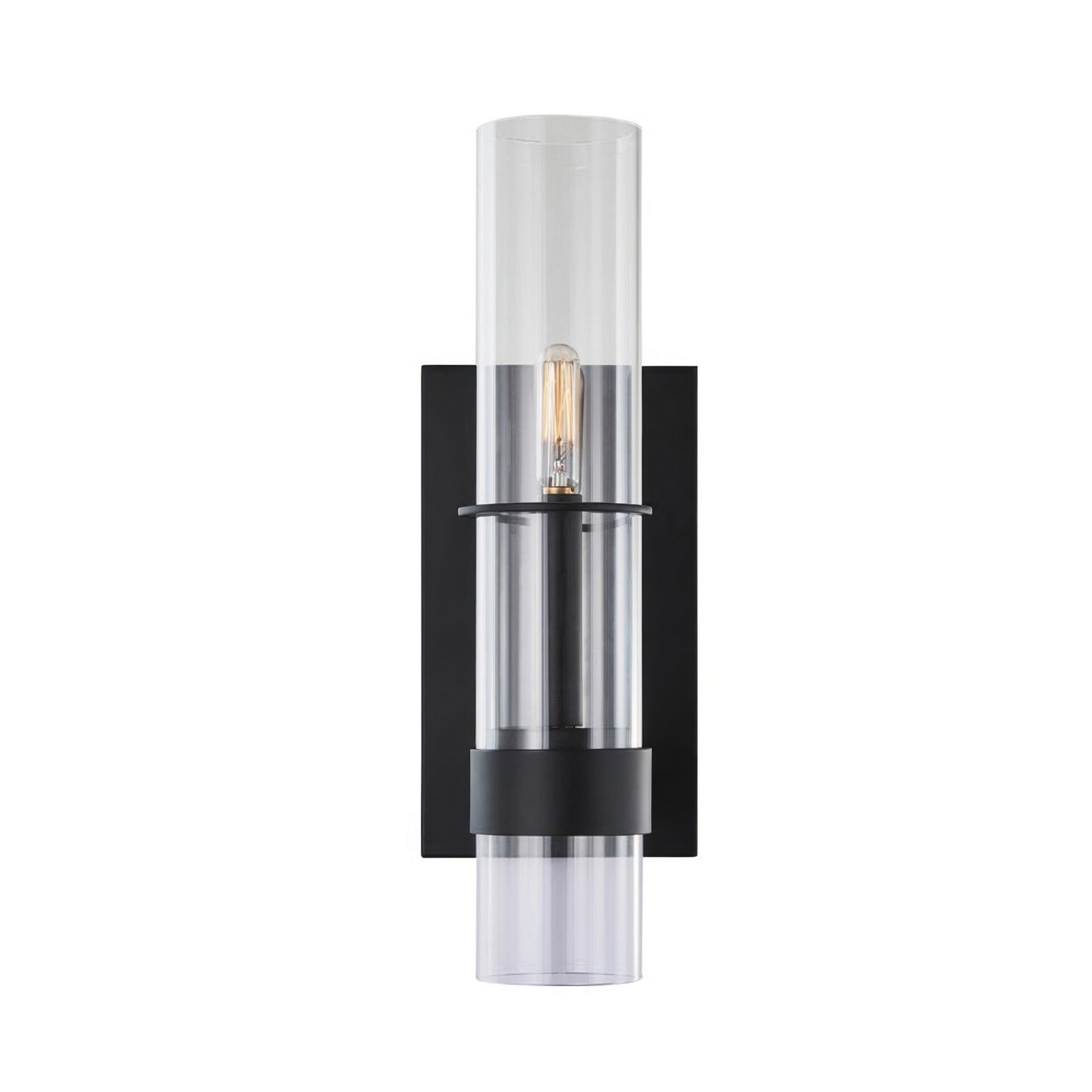 Varaluz V67821BK Cardiff 2 Light 9.88 inch Matte Black Wall Sconce Wall Light, Luz Studio