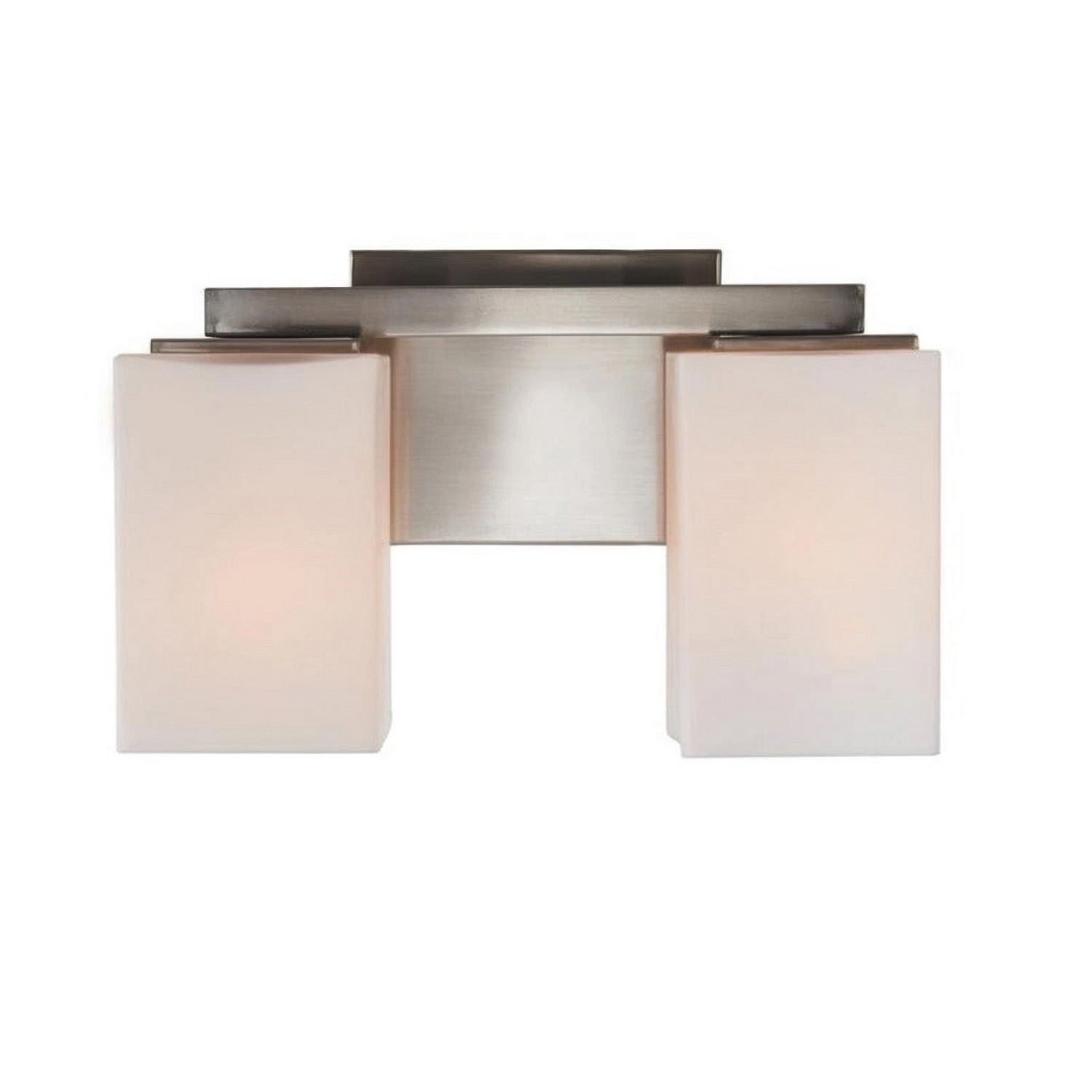Varaluz V68032BN Capri 2 Light 12.38 inch Brushed Nickel Bath Vanity Wall Light, Luz Studio