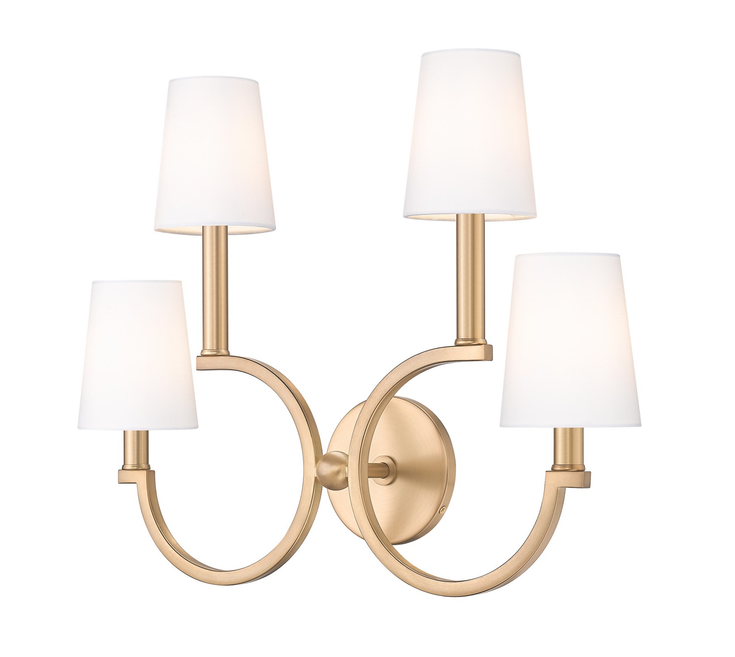 Four Light Wall Sconce by Z-Lite - Cordelia Collection, Modern Gold Finish - 2016-4S-MGLD