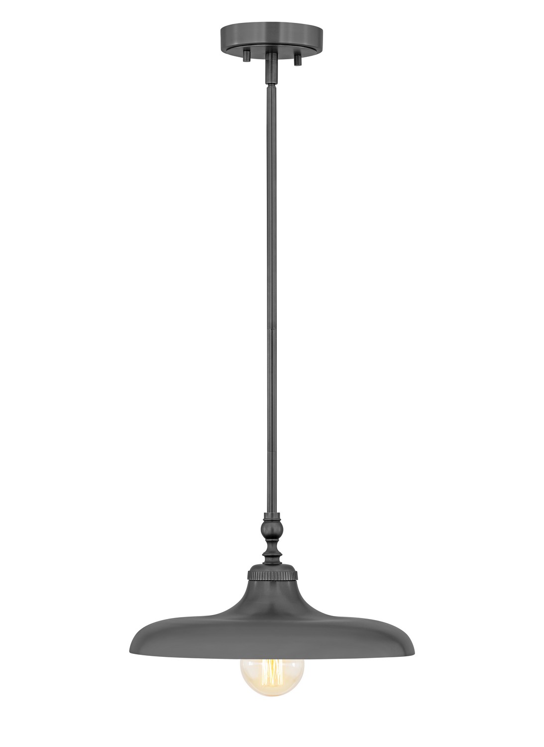 One Light Pendant by Z-Lite - Camden Collection, Modern Bronze Finish - 2308P14-MBZ